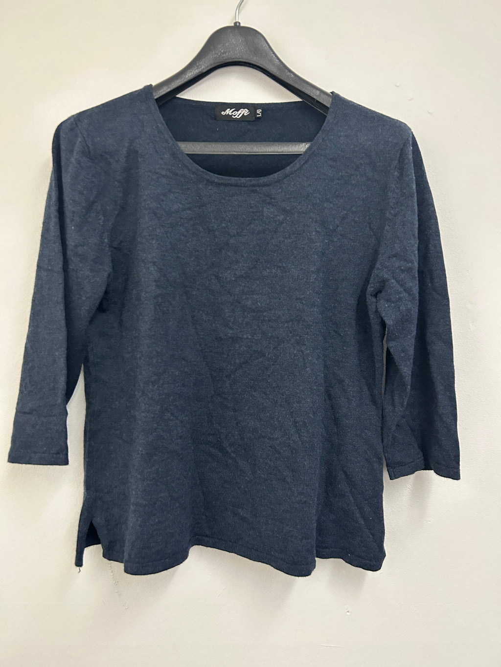 Haut bleu marine manches 3/4 — MOFFI