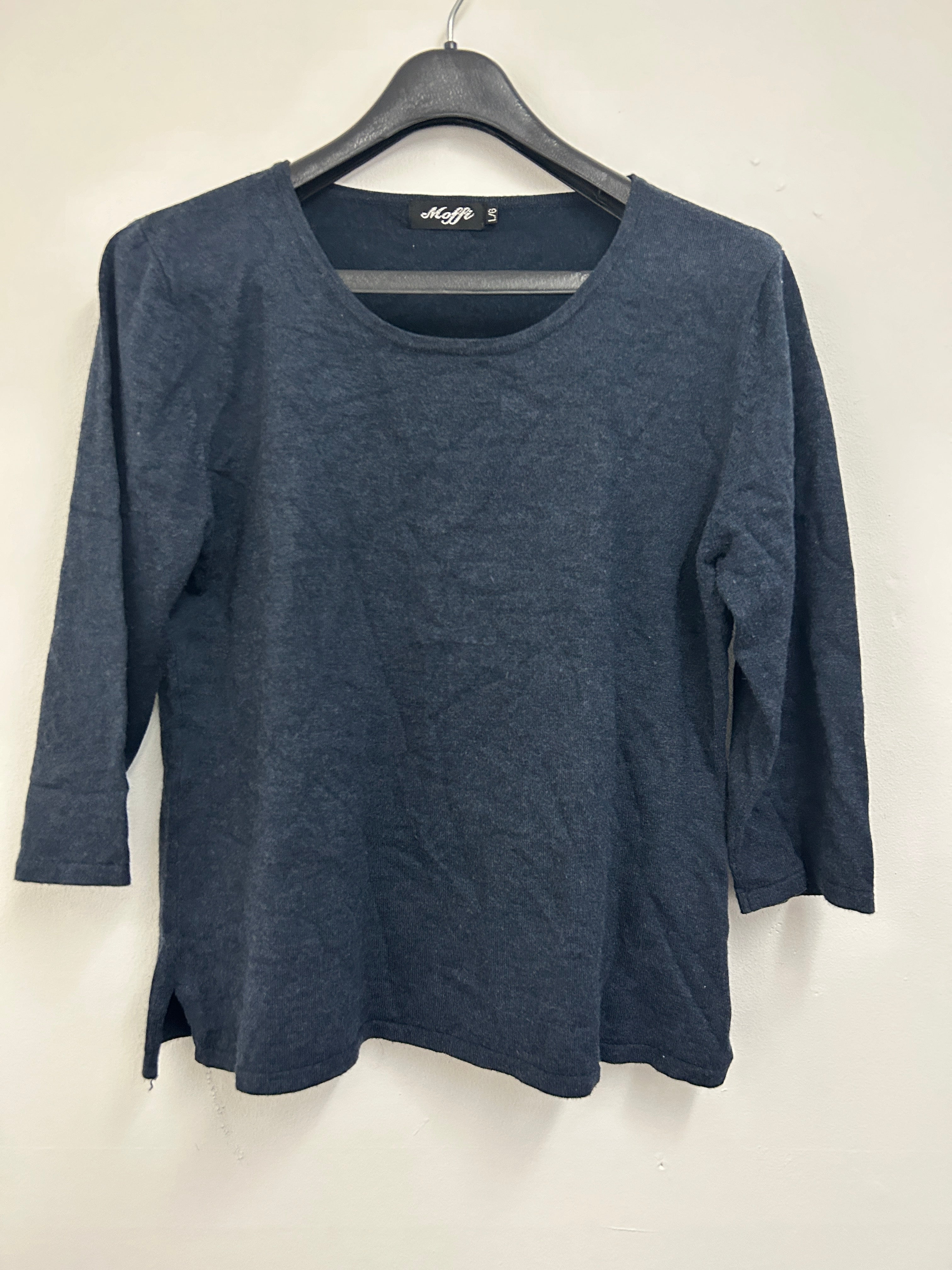 Haut bleu marine manches 3/4 — MOFFI