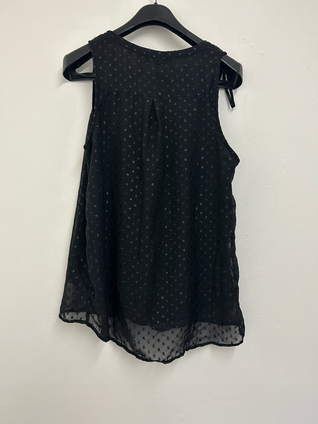 Haut sans manches noir à pois — H. Binette