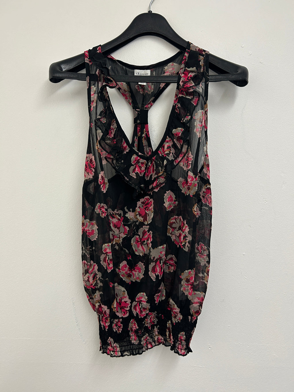 Haut sans manches à fleurs