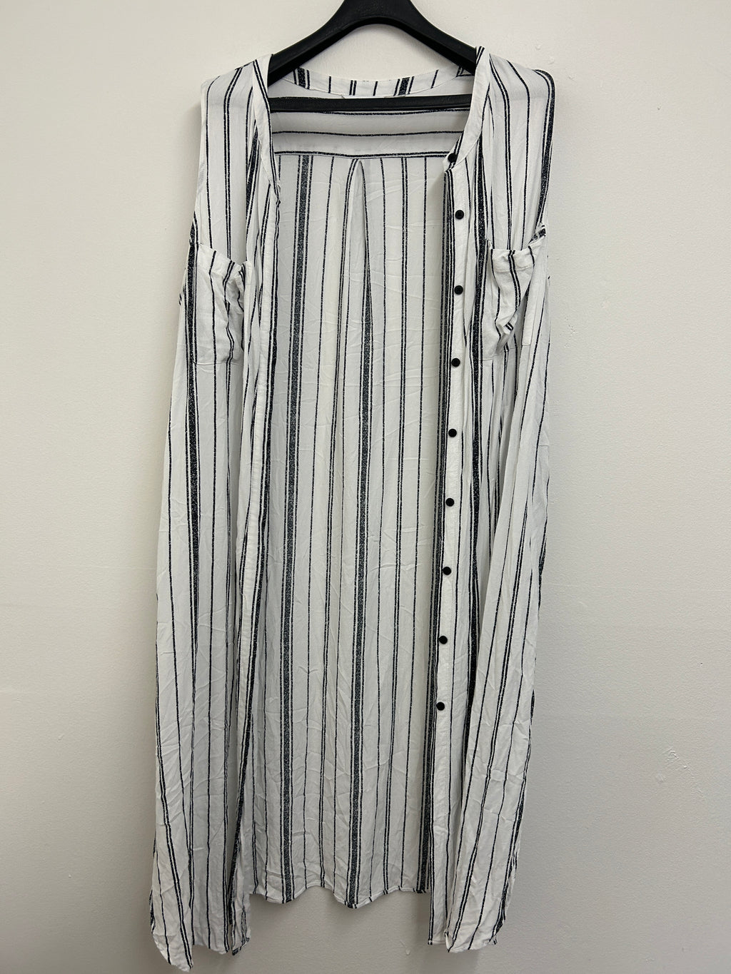 Chemise longue à rayures verticales — Reitmans