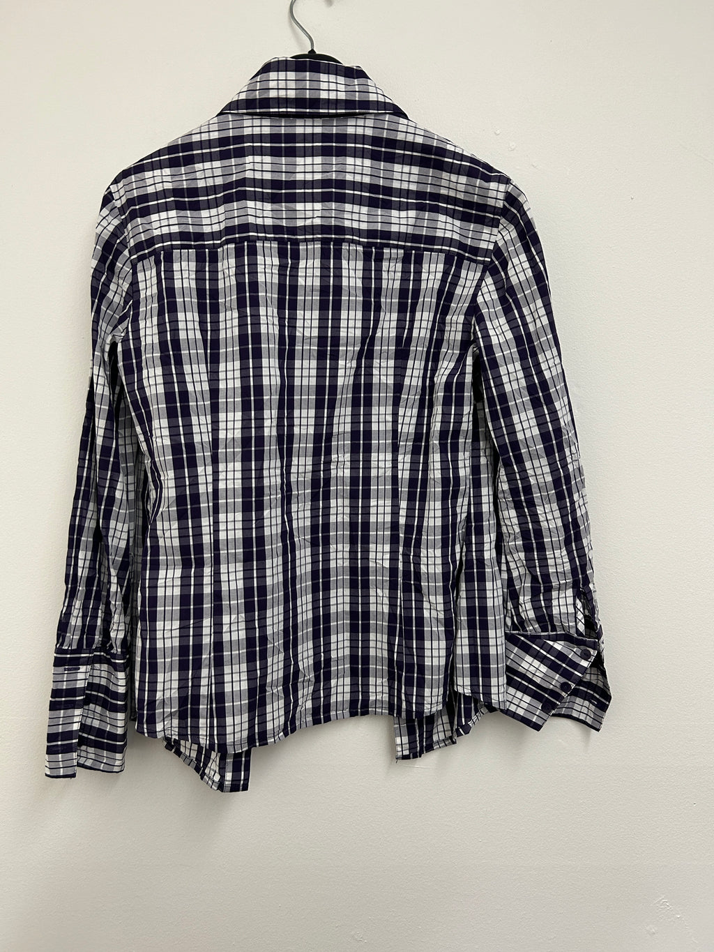 chemise-a-carreaux-mauve-marine-et-blanche