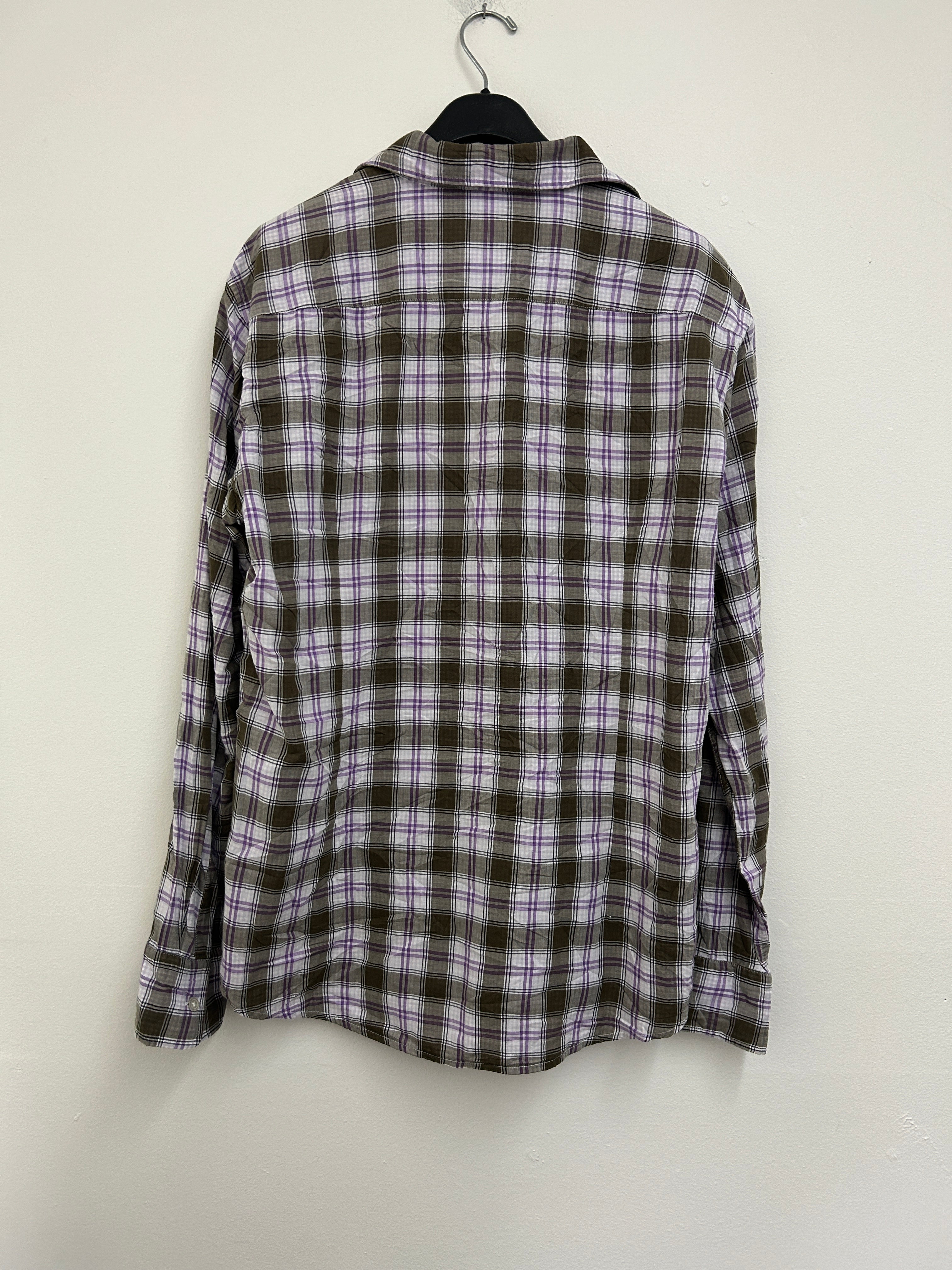 chemise-a-carreaux-brun-et-lavande-hugo-boss