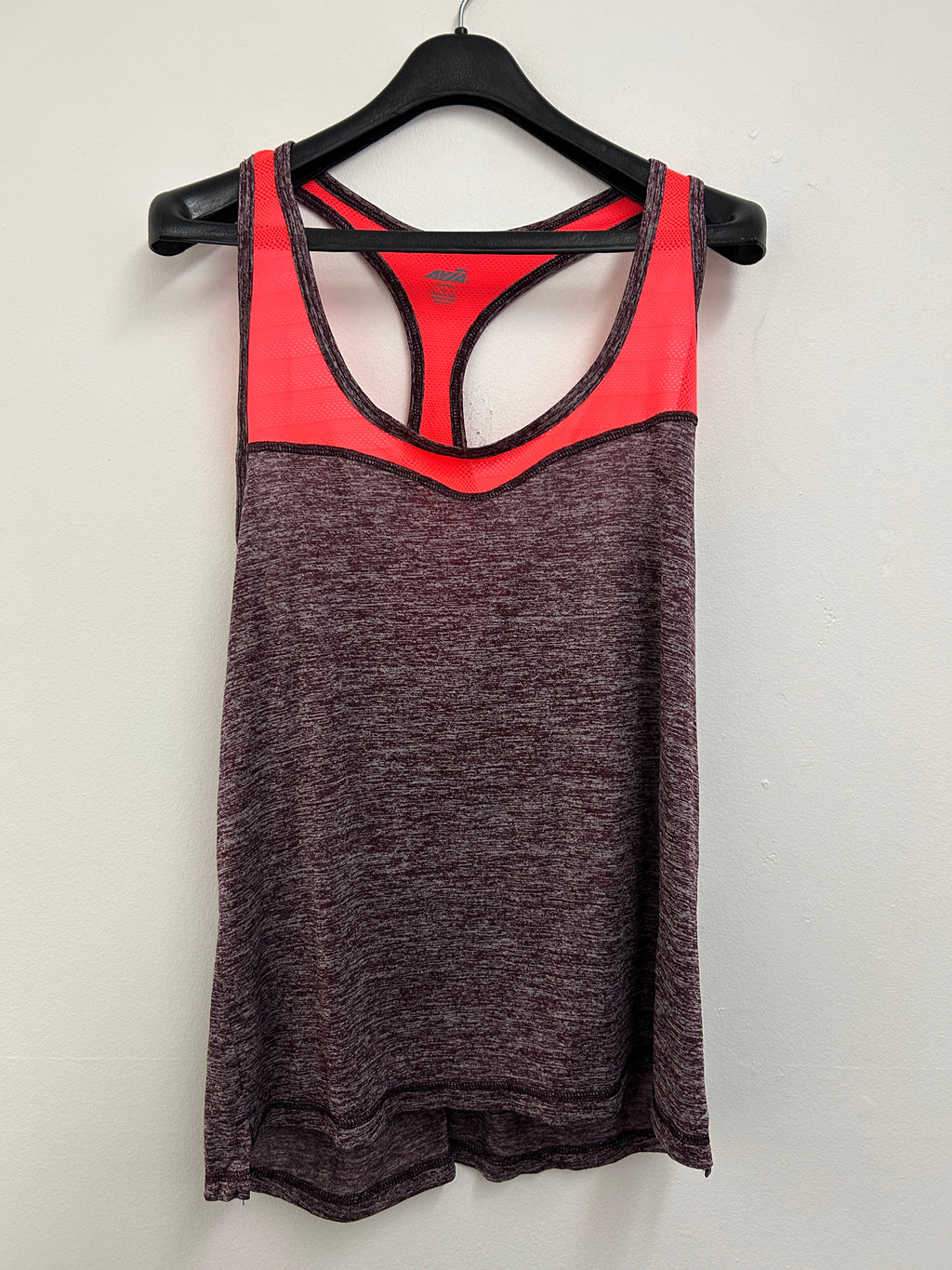 Débardeur de sport bordeaux et corail
