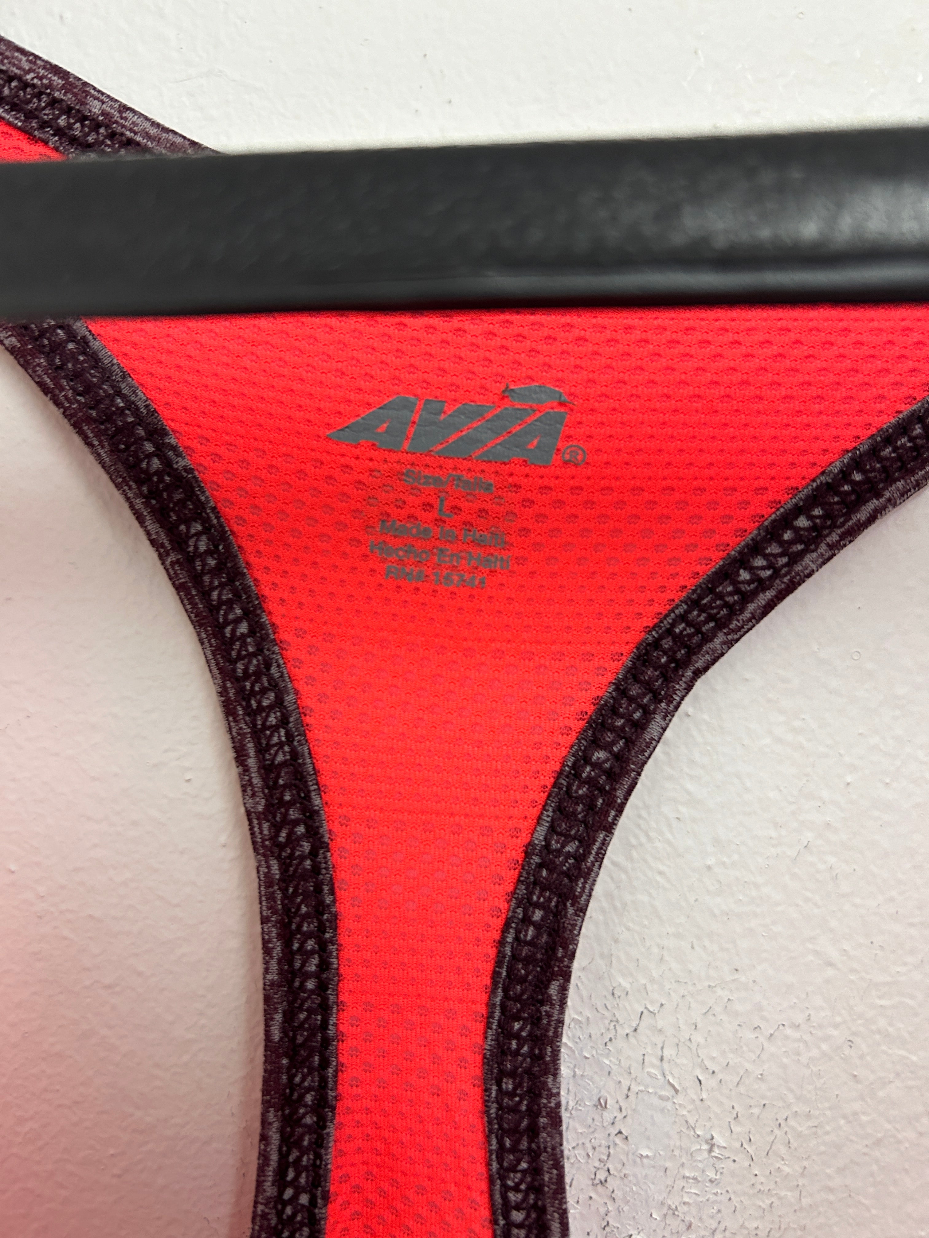 Débardeur de sport bordeaux et corail