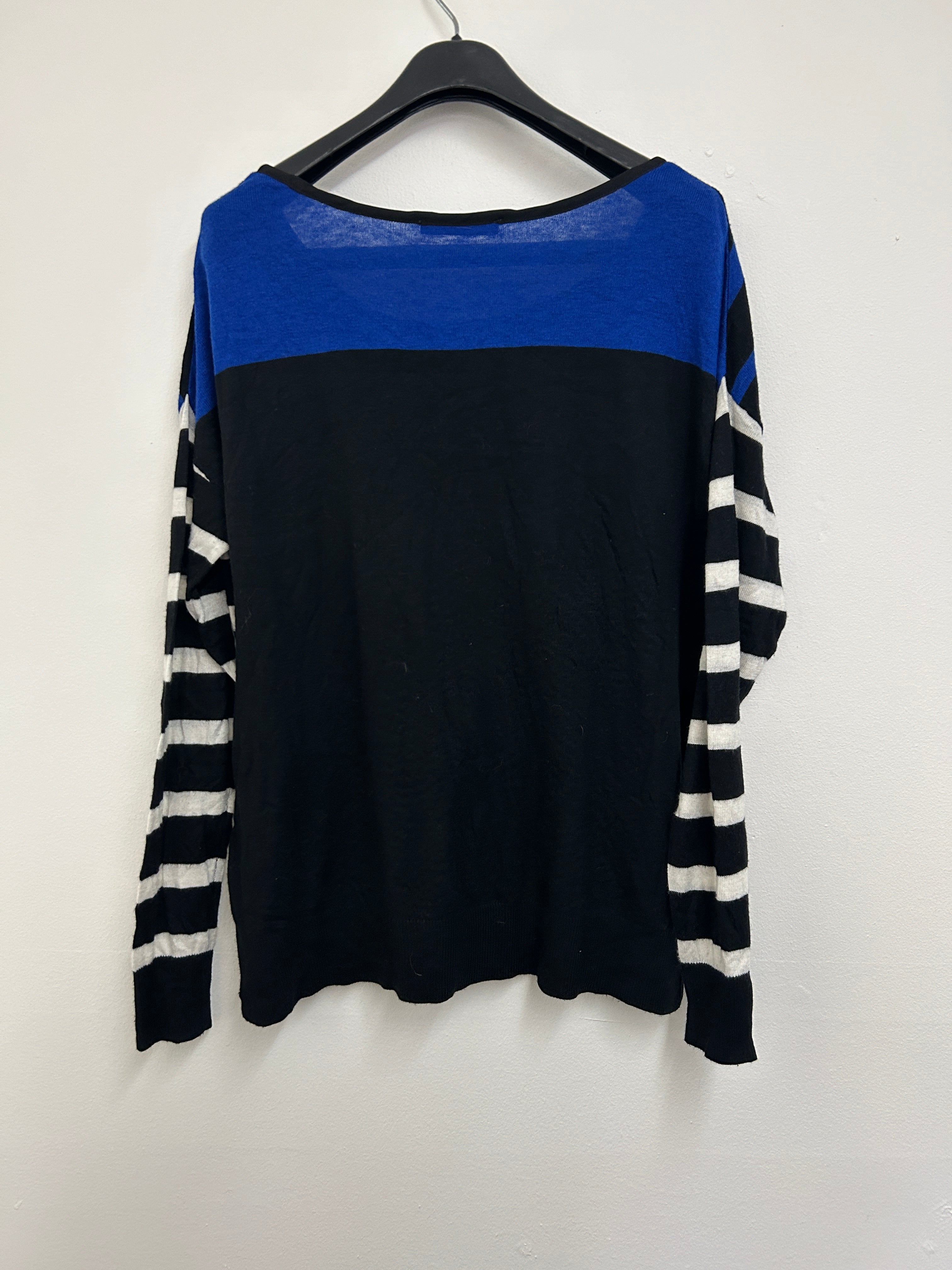 Chandail à rayures noires, blanches et bleues — SmartSet