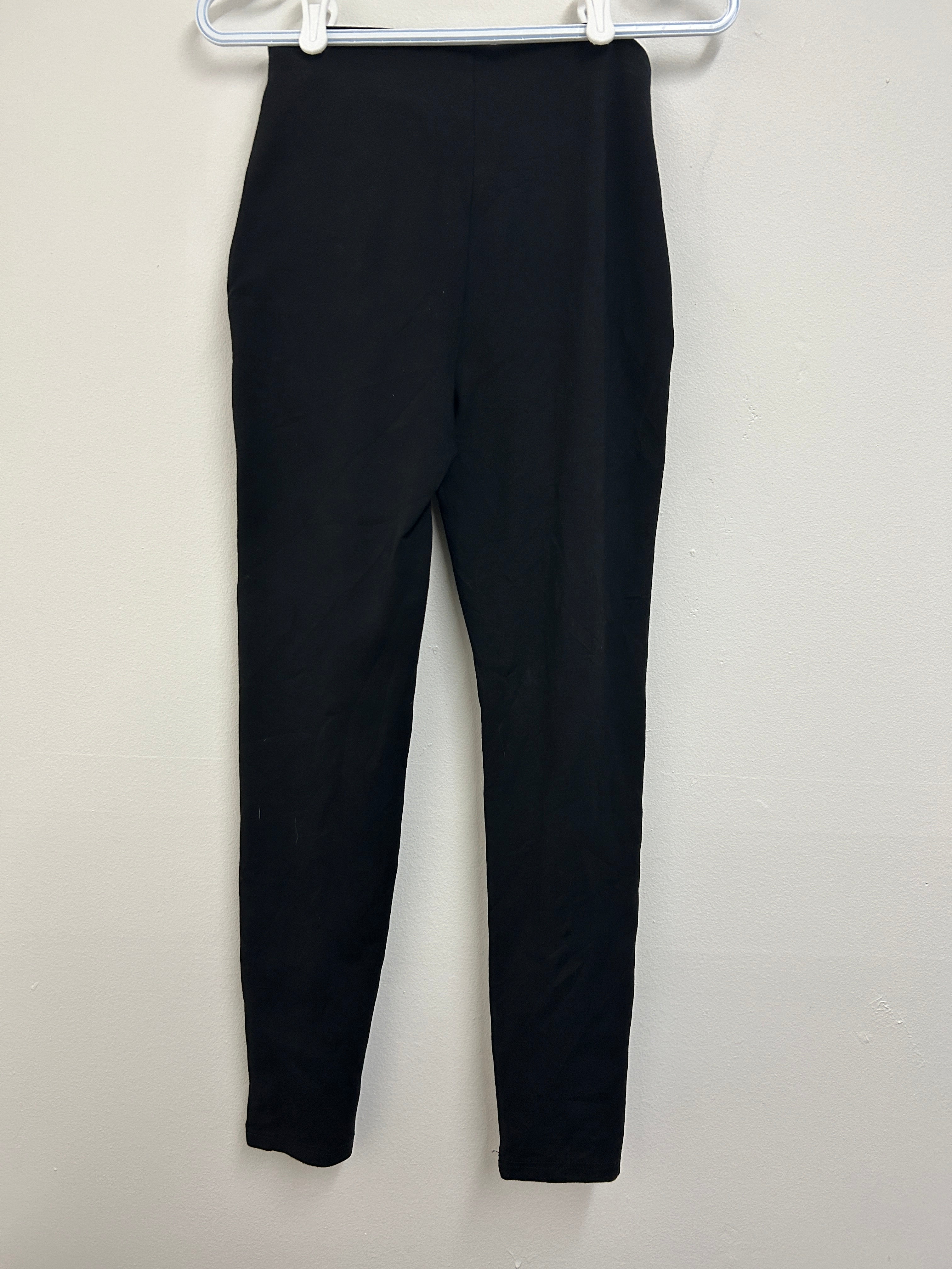 Legging noir avec détails zippés