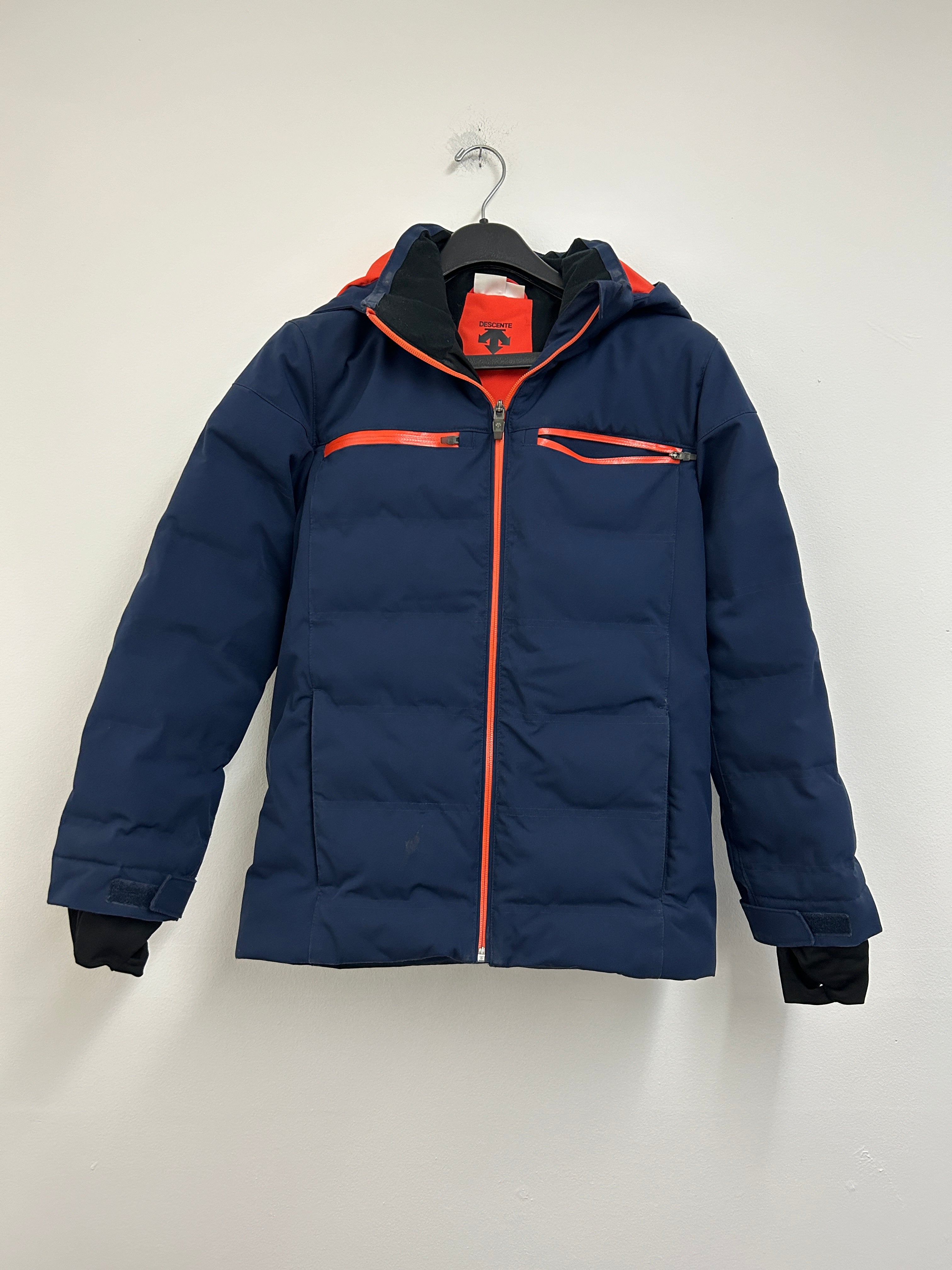 Manteau de ski bleu marine à double couche — DESCENTE