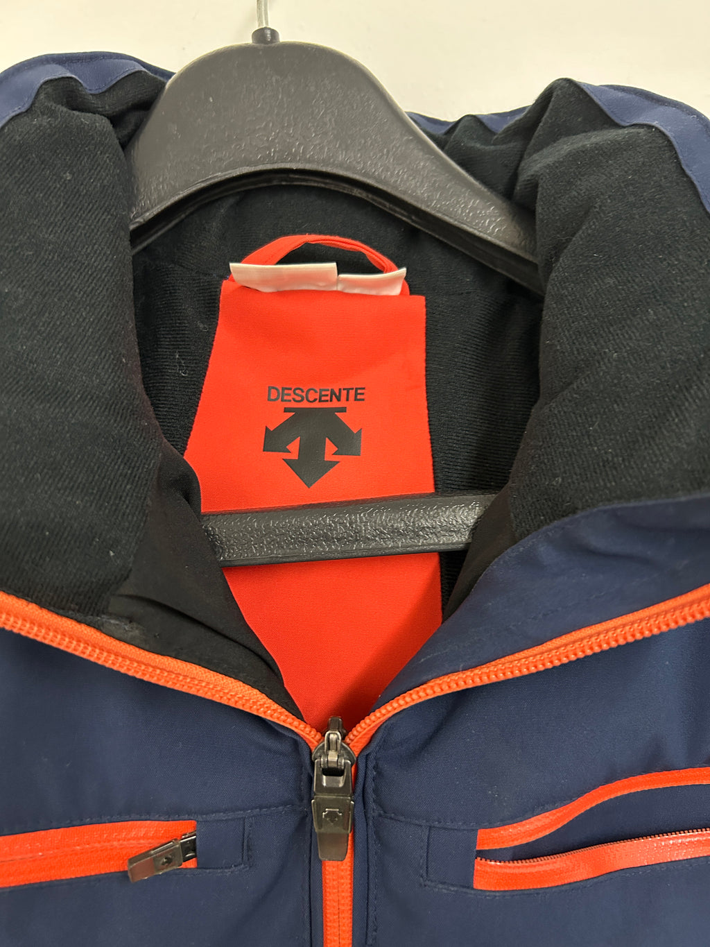 Manteau de ski bleu marine à double couche — DESCENTE