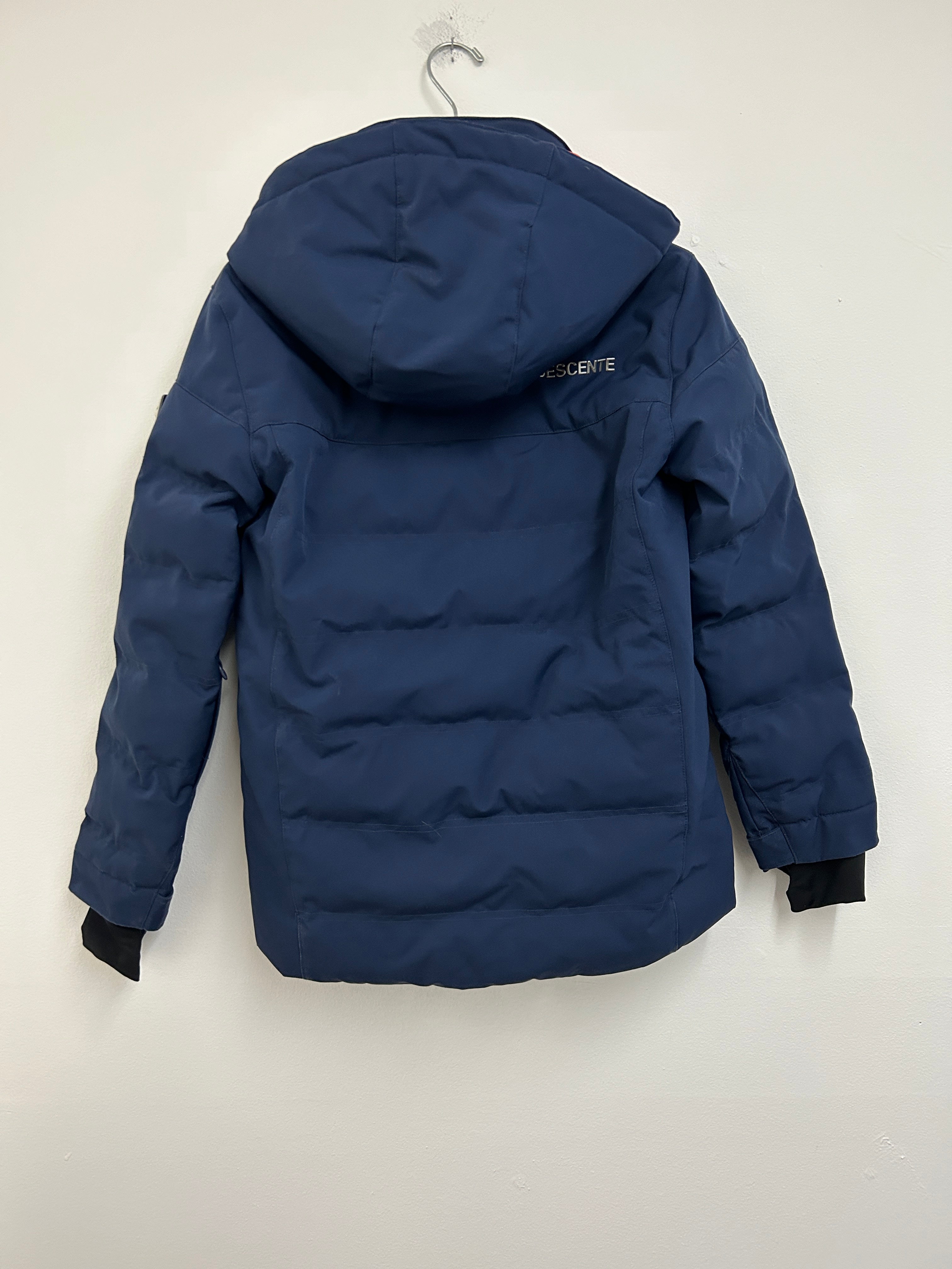 Manteau de ski bleu marine à double couche — DESCENTE