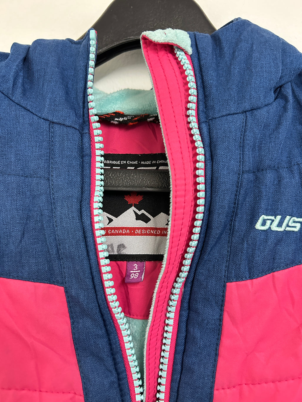 Manteau d’hiver rose et bleu — GUSTI