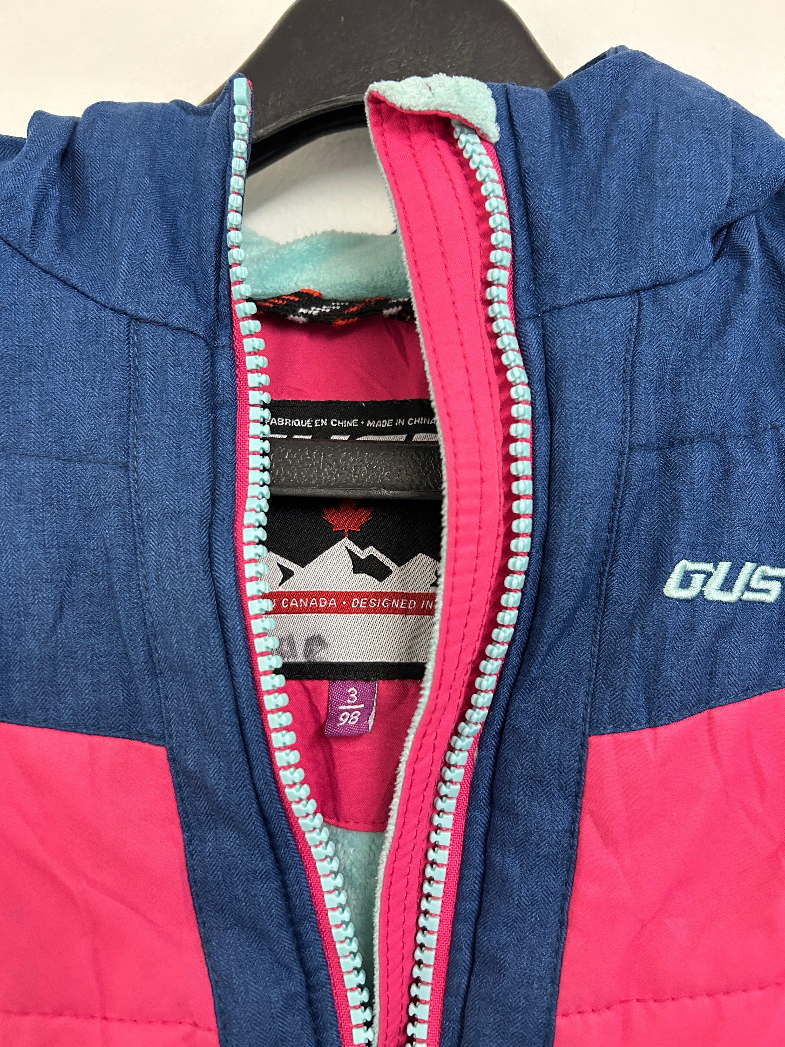 Manteau d’hiver rose et bleu — GUSTI