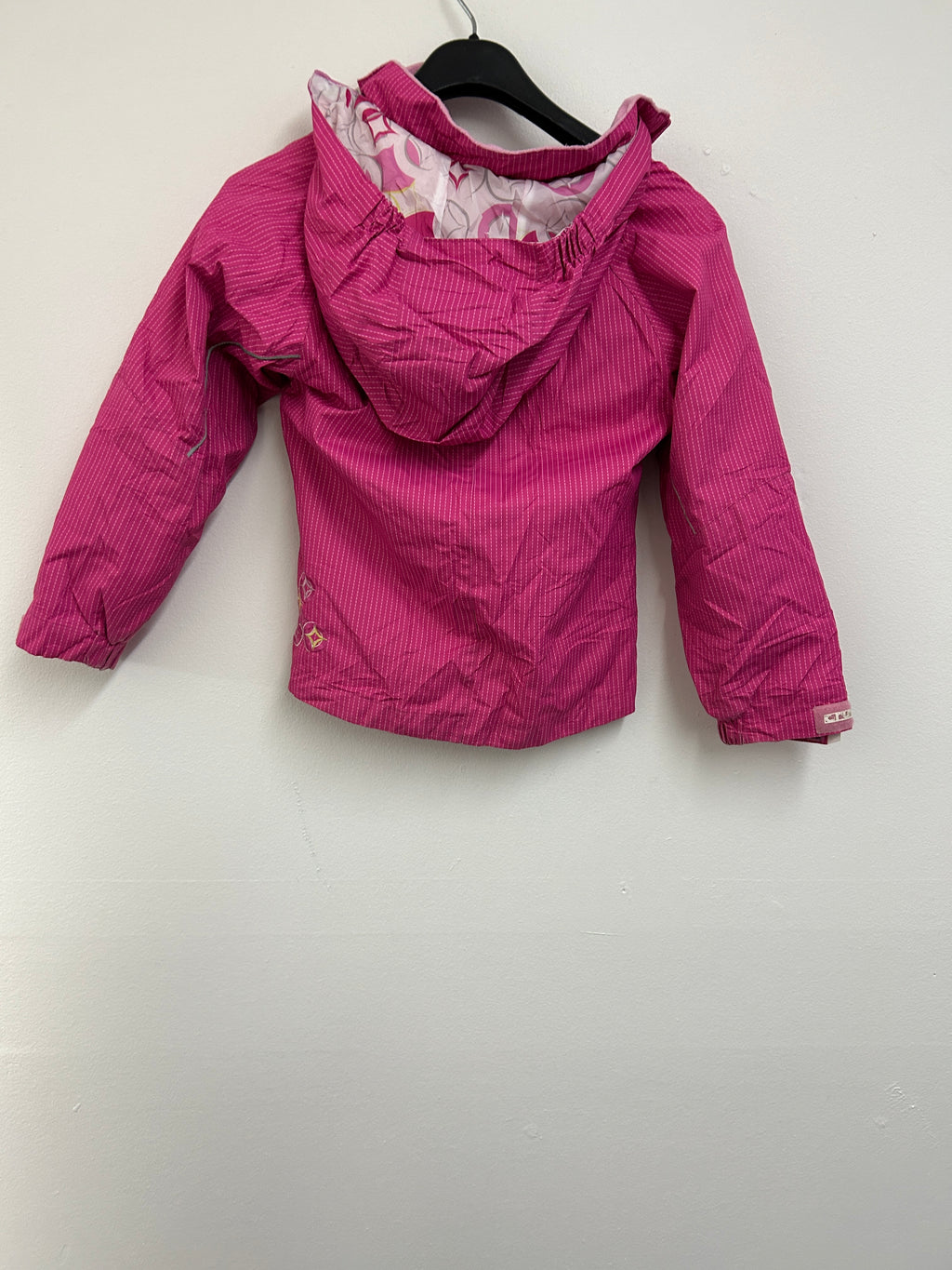Manteau d’hiver rose à rayures — CRUSH