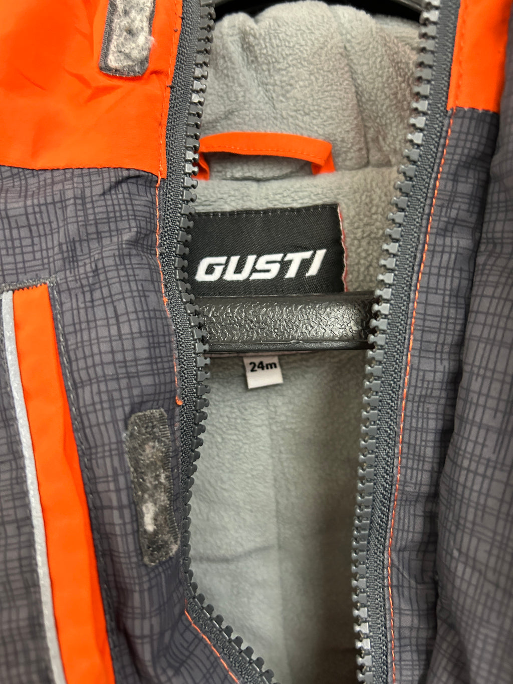 Manteau d’hiver orange et gris — GUSTI