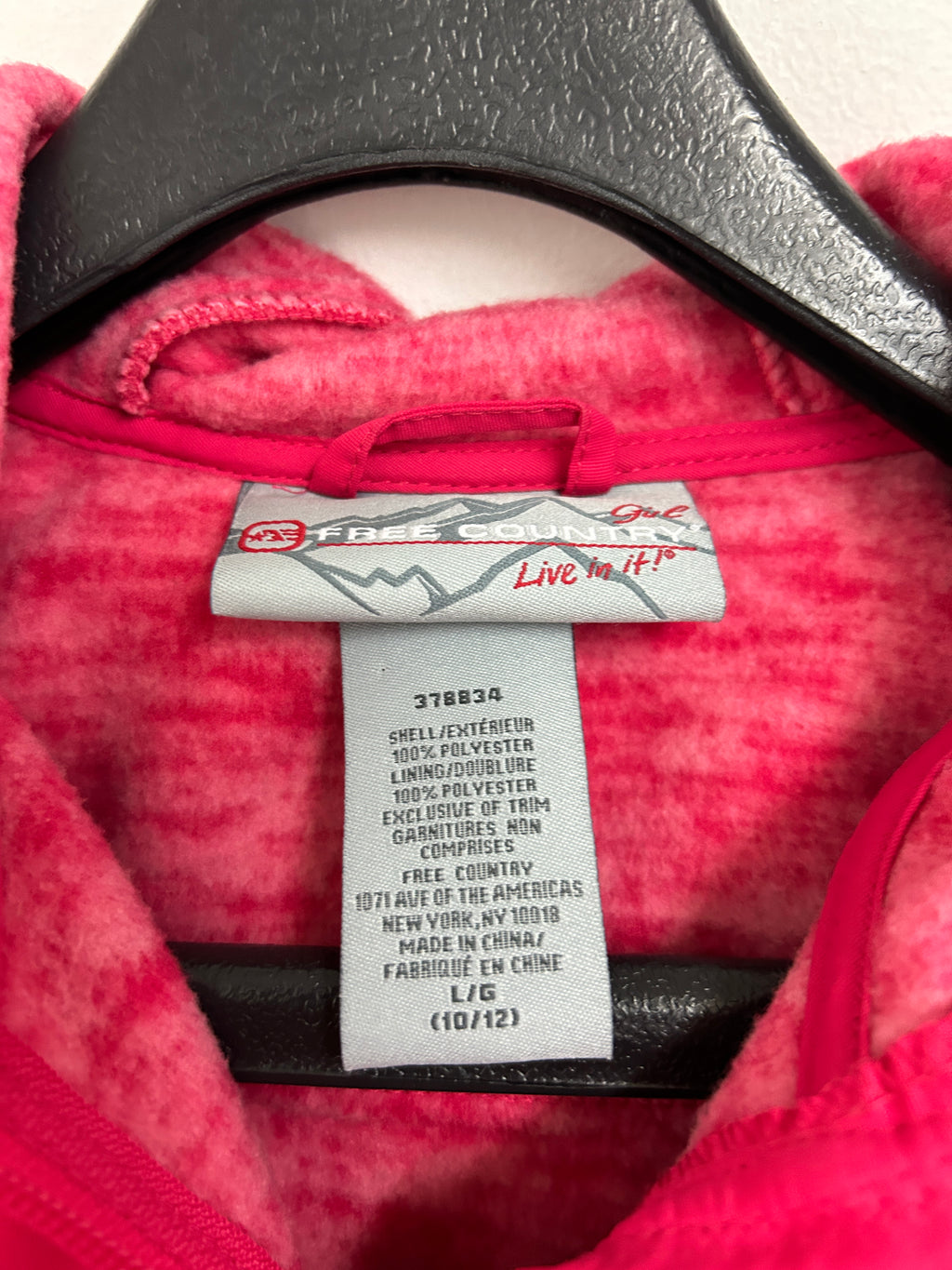 Veste chaude rose à capuche — FREE COUNTRY