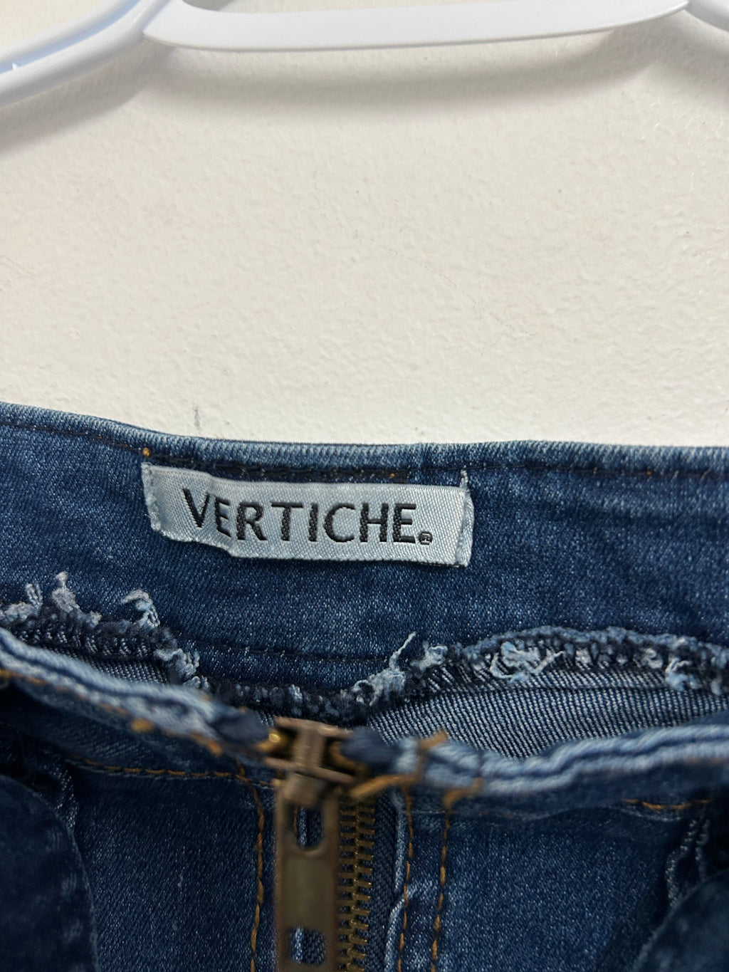 Jupe en denim avec ceinture et fermeture éclair