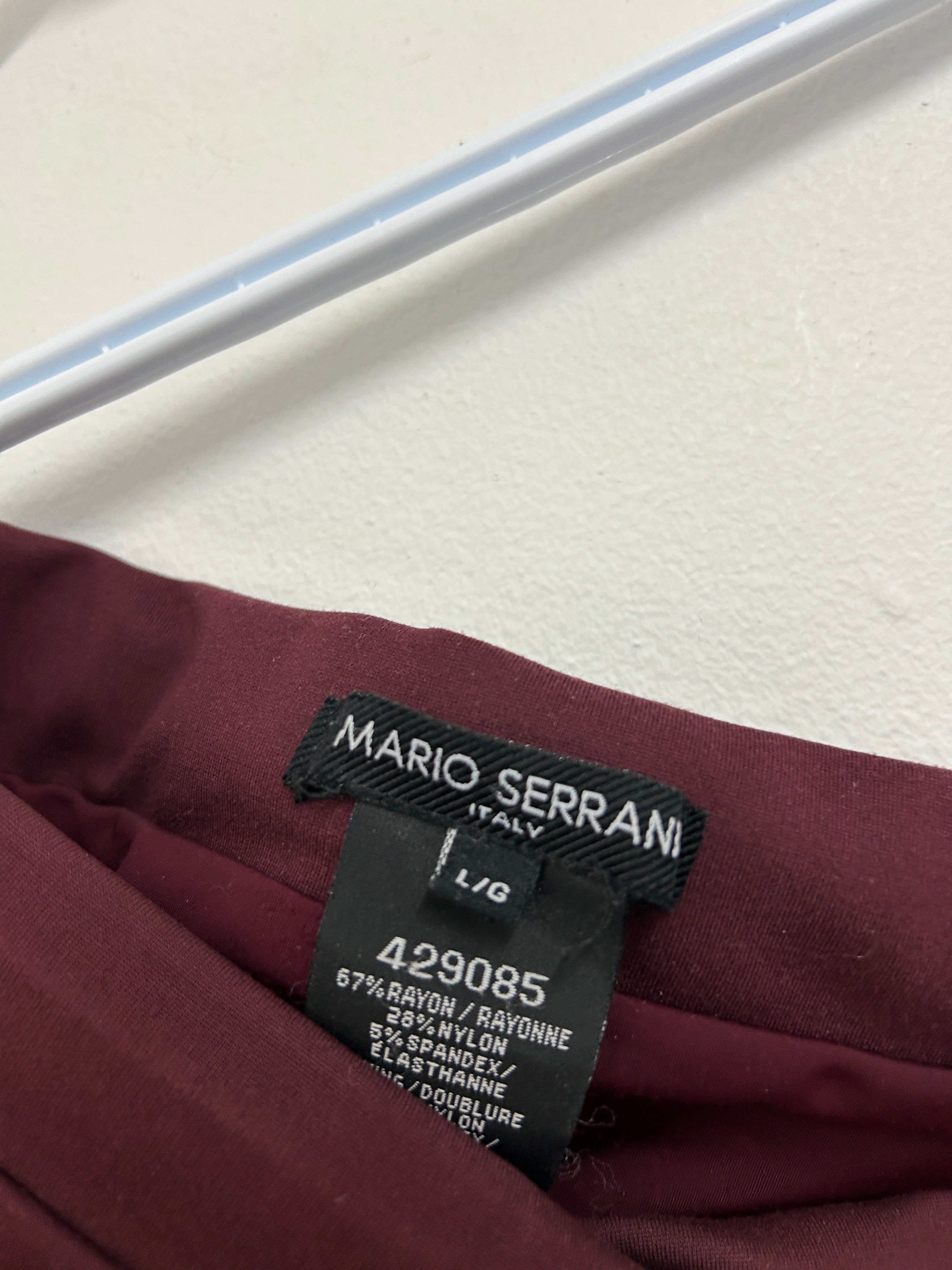 Jupe droite bordeaux — MARIO SERANNi
