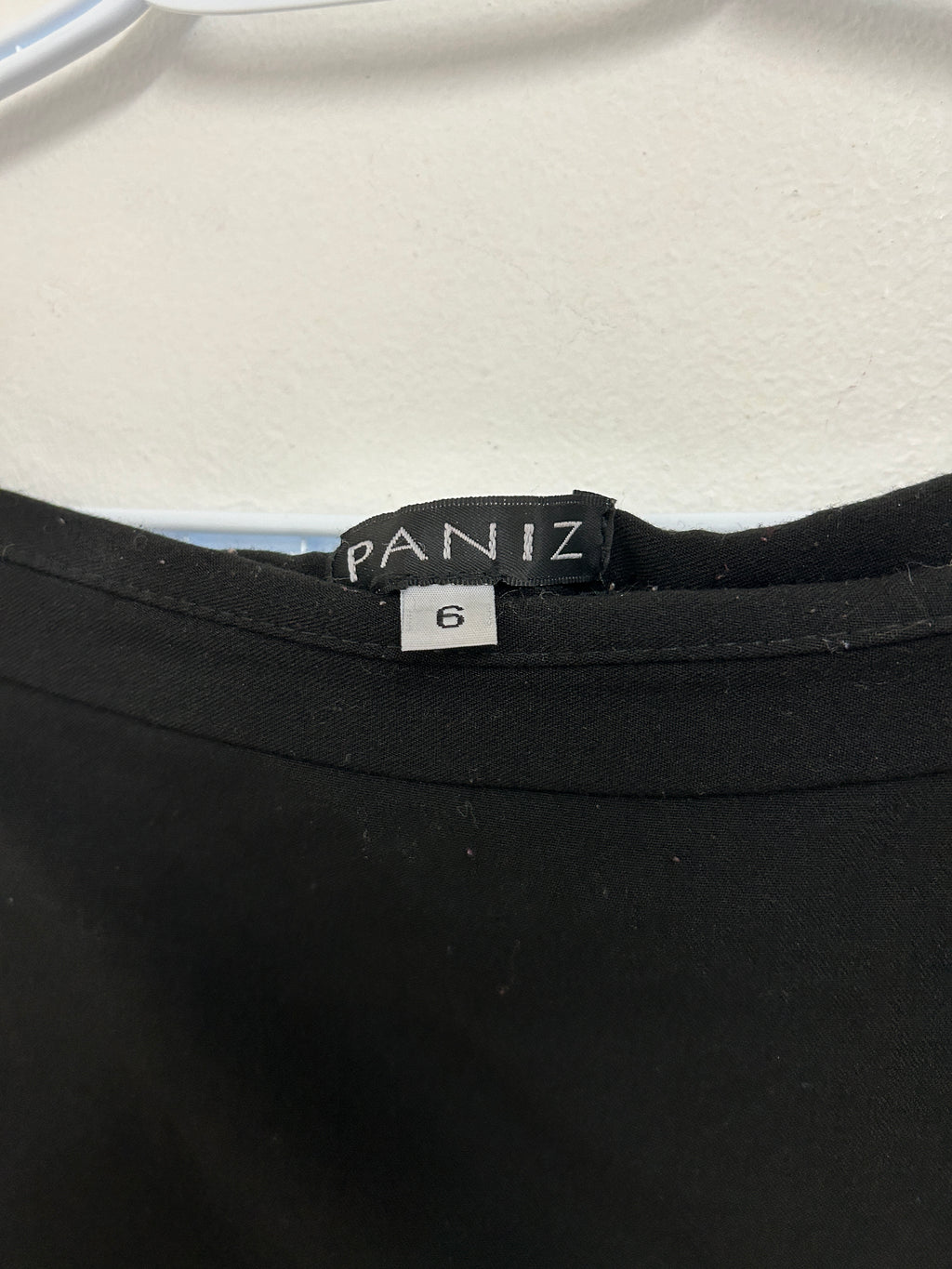 Jupe noire évasée à doublure — PANIZ