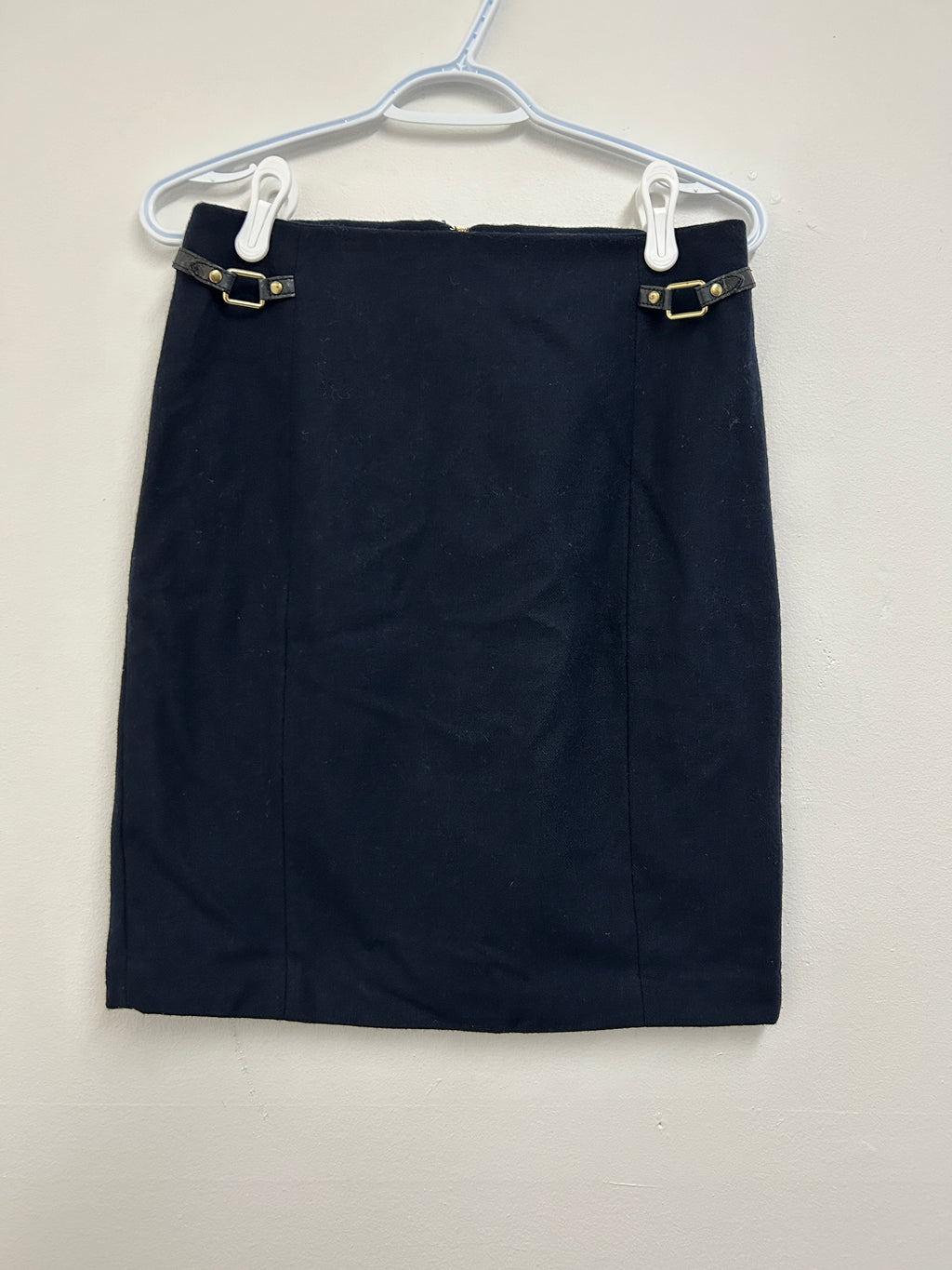 Jupe droite noire à boucles — TOMMY HILFIGER