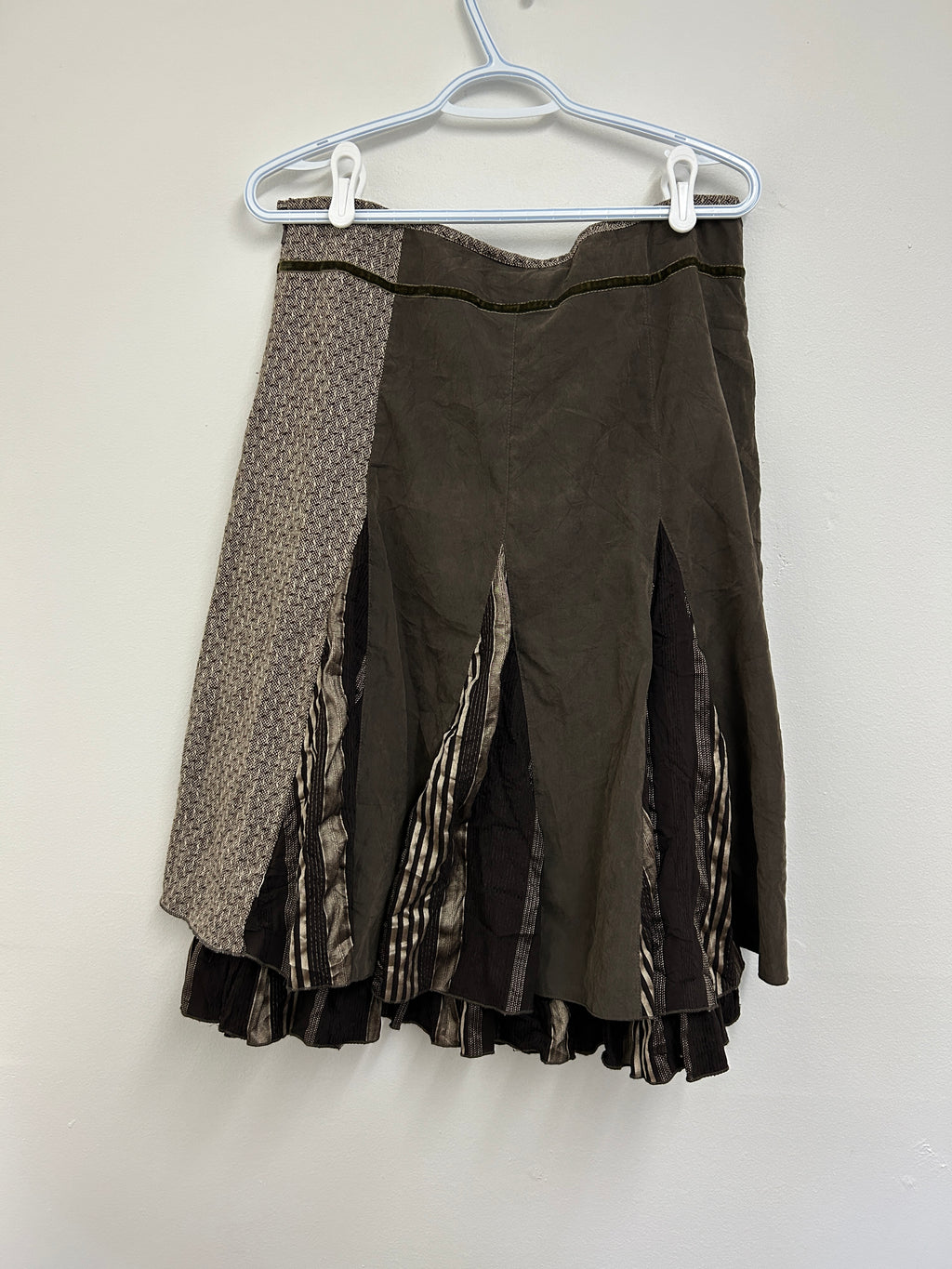 Jupe patchwork plissée — I.D.O.