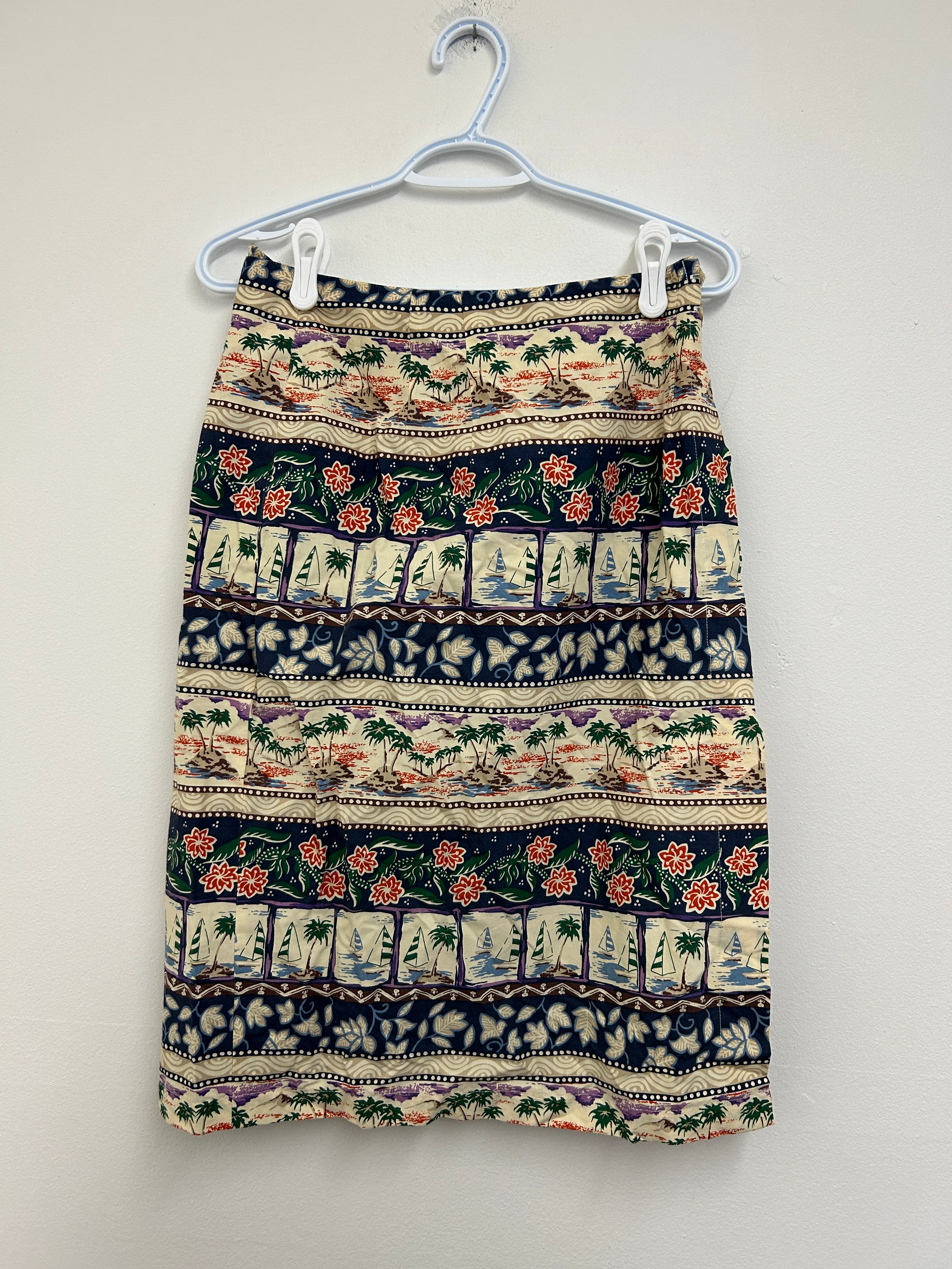 Jupe à motifs tropicaux — Bechamel