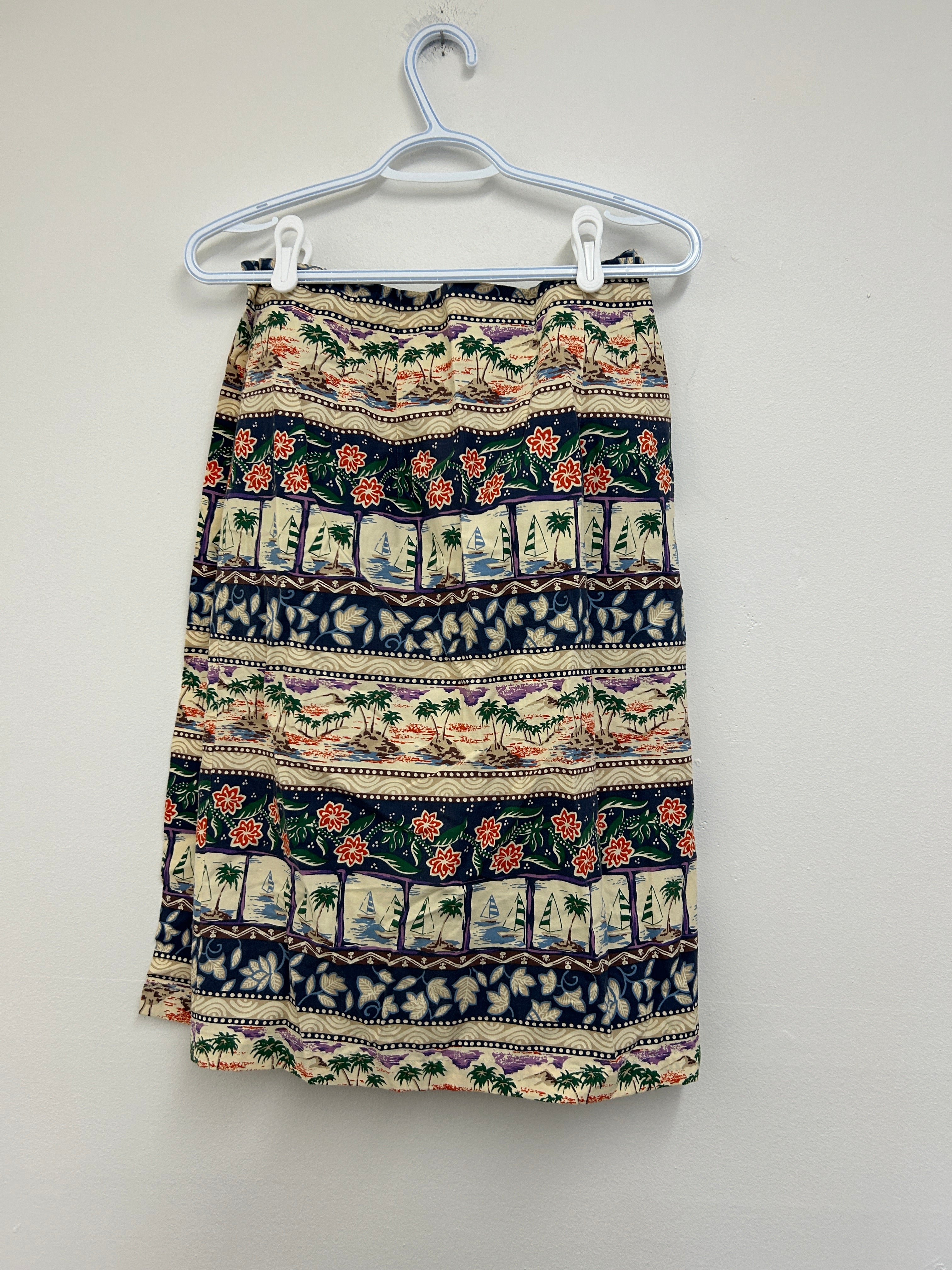 Jupe à motifs tropicaux — Bechamel