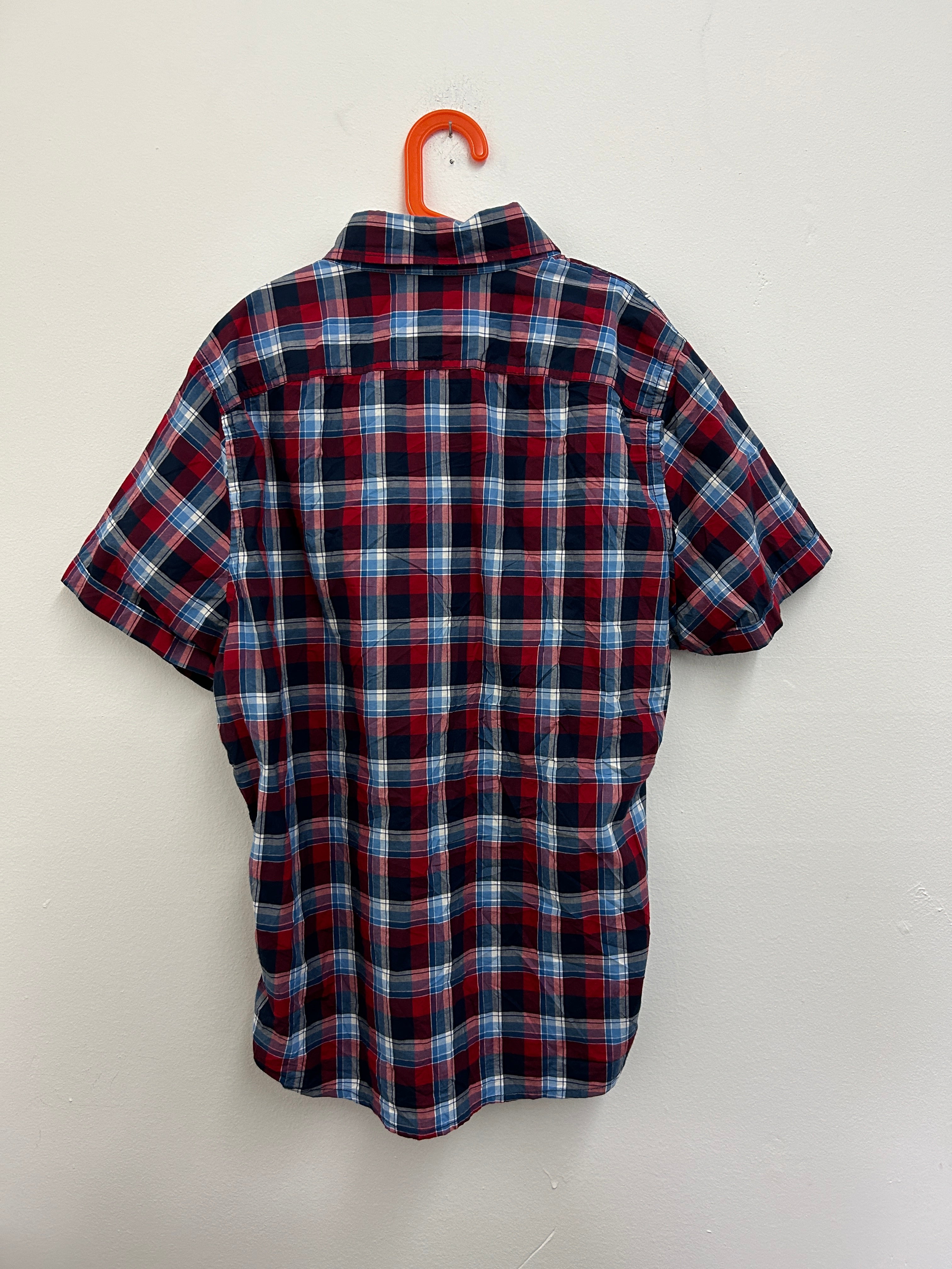 Chemise à carreaux rouge et bleu — Abercrombie & Fitch