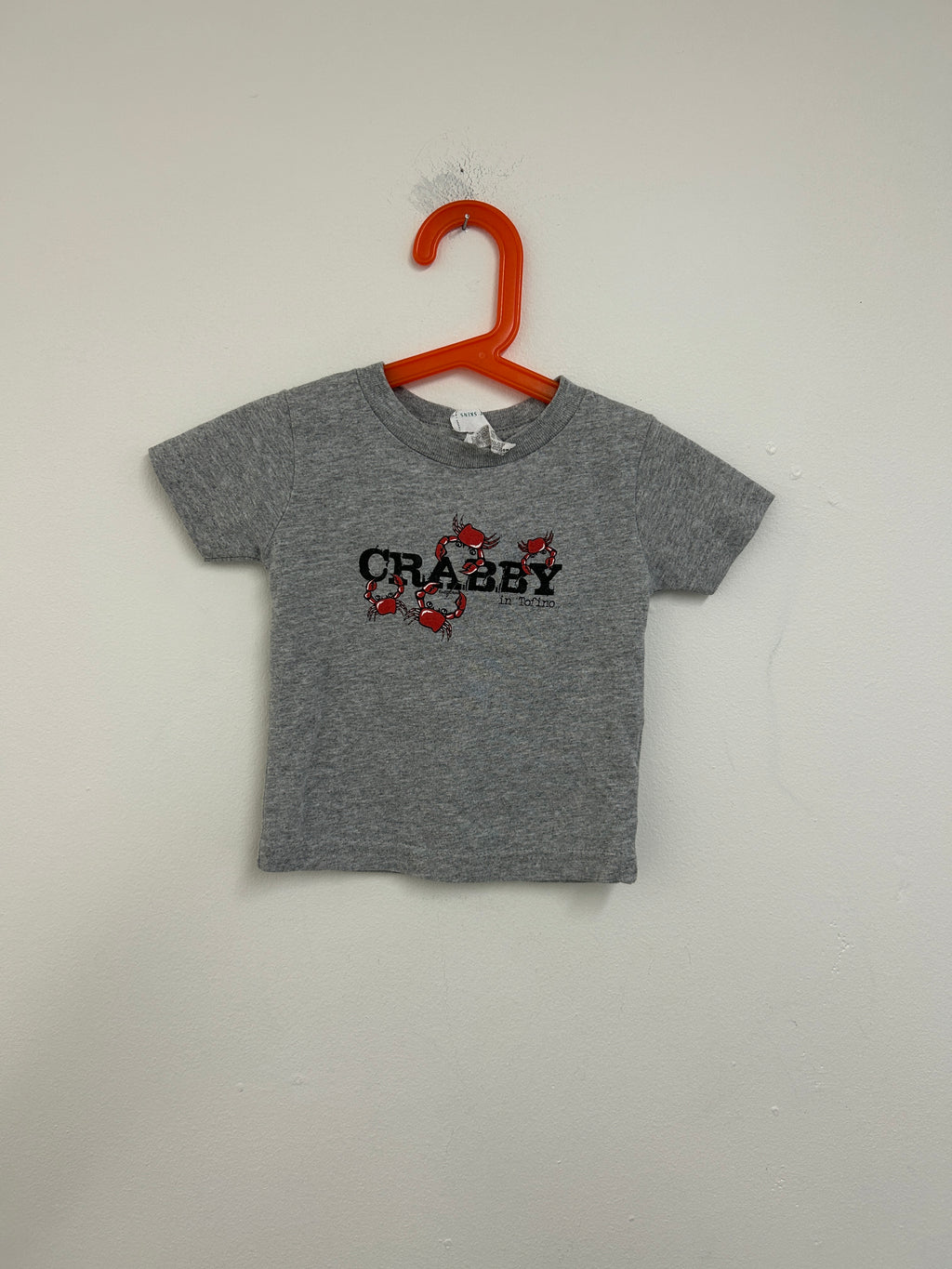 T-shirt gris « Crabby in Torfino » — Rabbit Skins