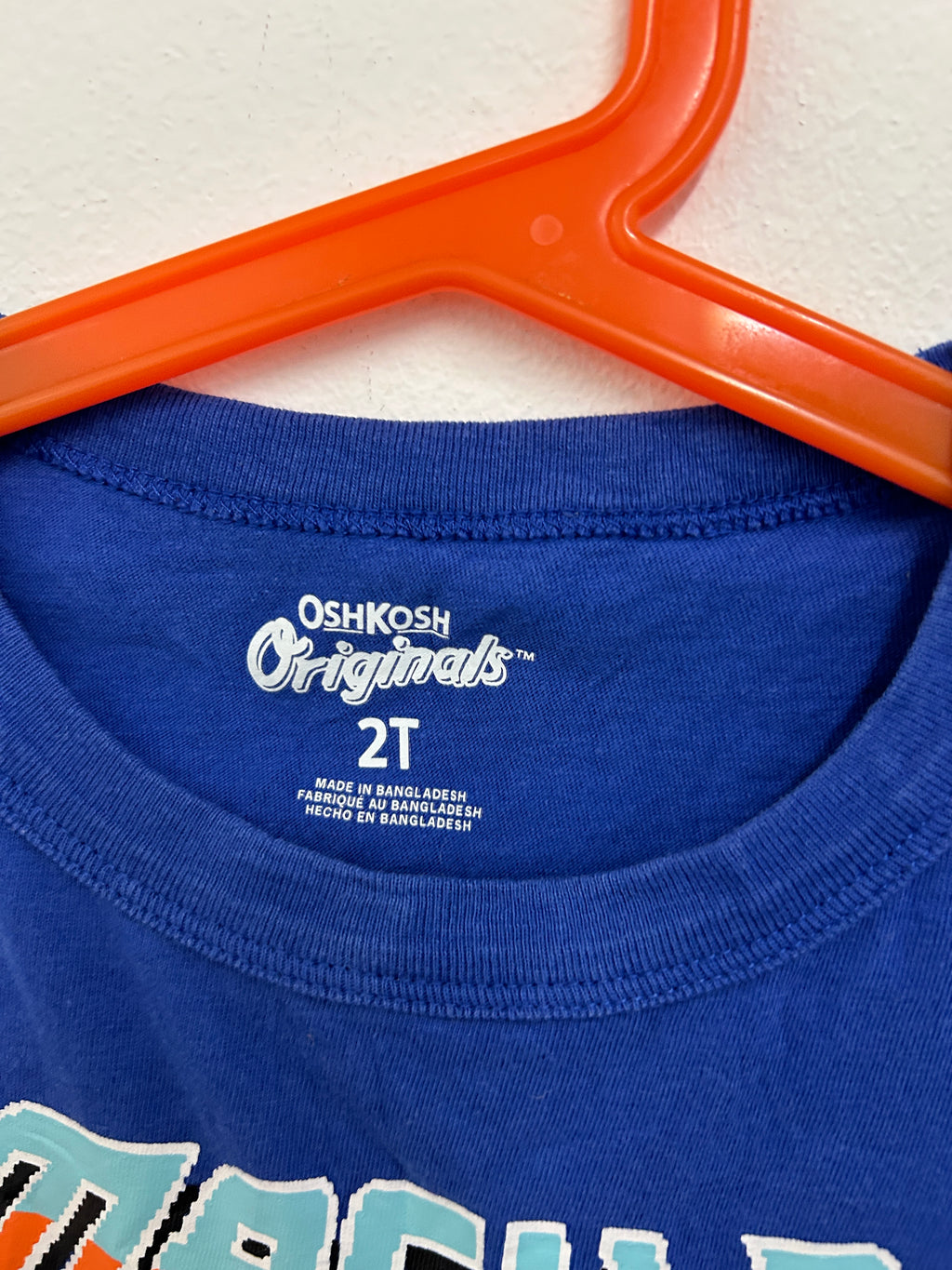 T-shirt bleu avion Mach 2 — OshKosh