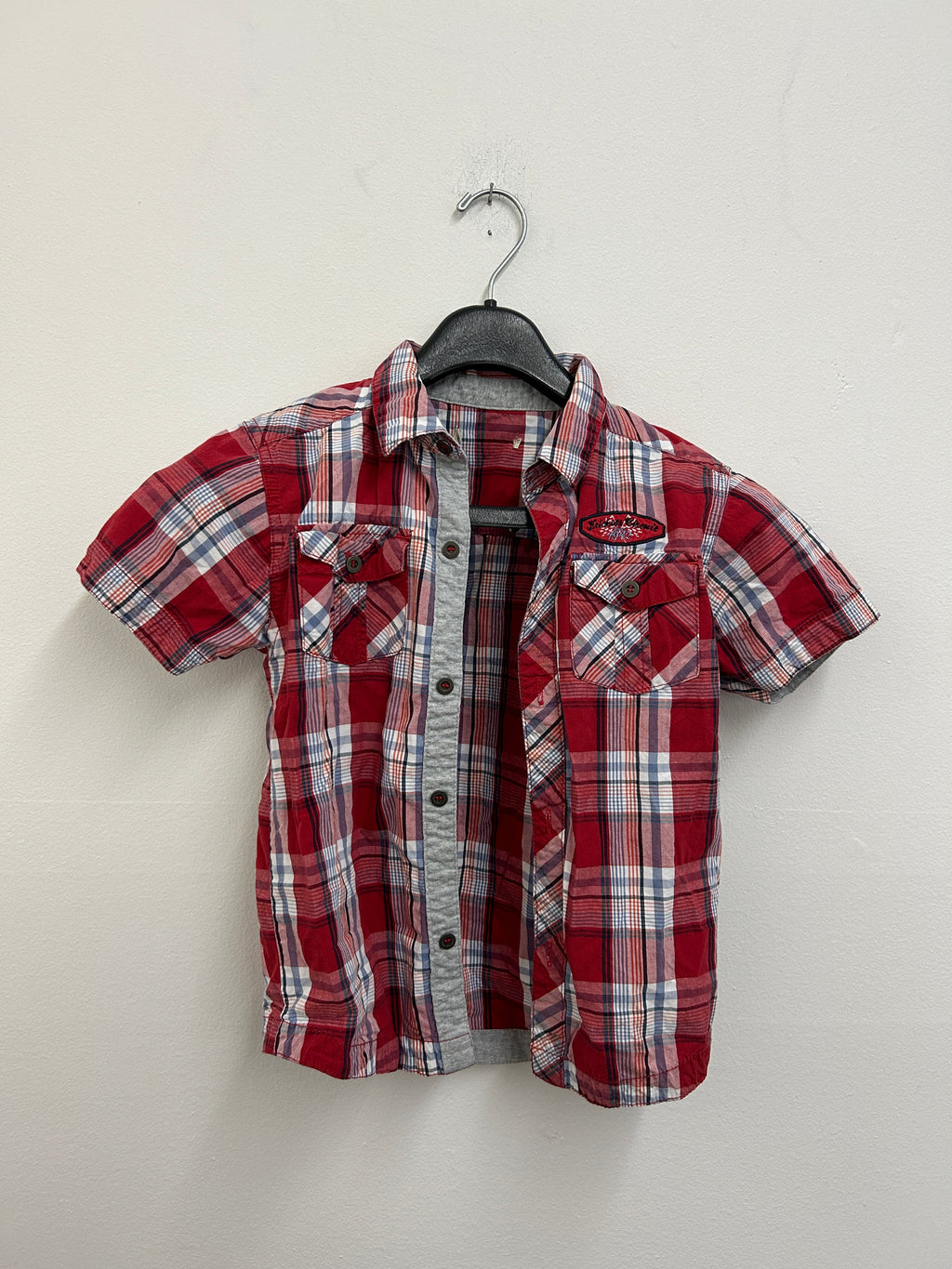 Chemise à carreaux rouge et blanche — Supercharged