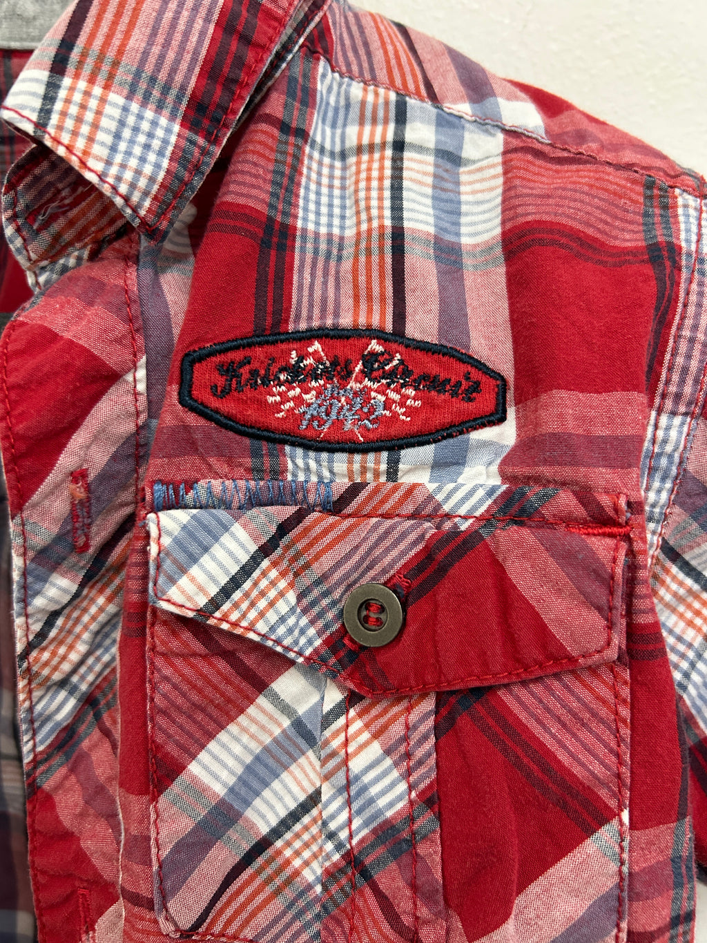 Chemise à carreaux rouge et blanche — Supercharged