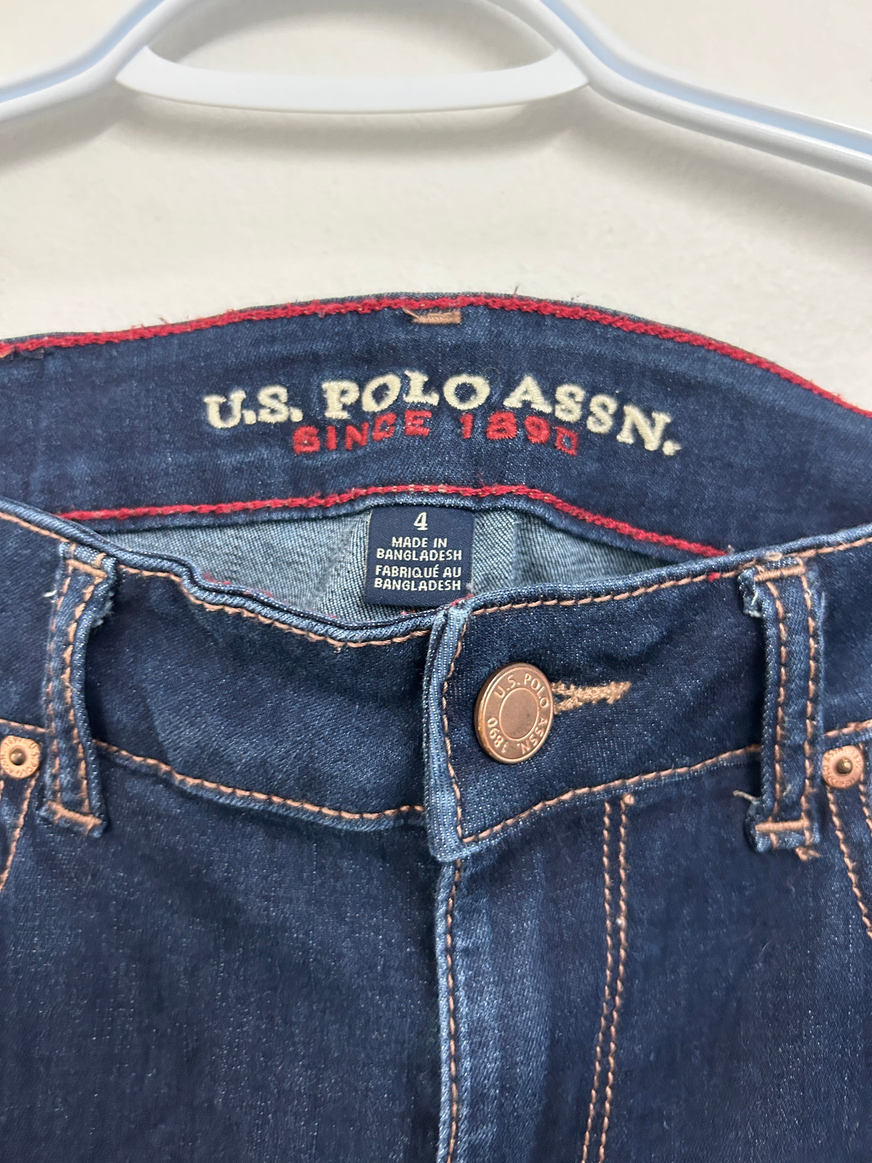 Jeans bleu foncé à taille haute — U.S. Polo Assn.