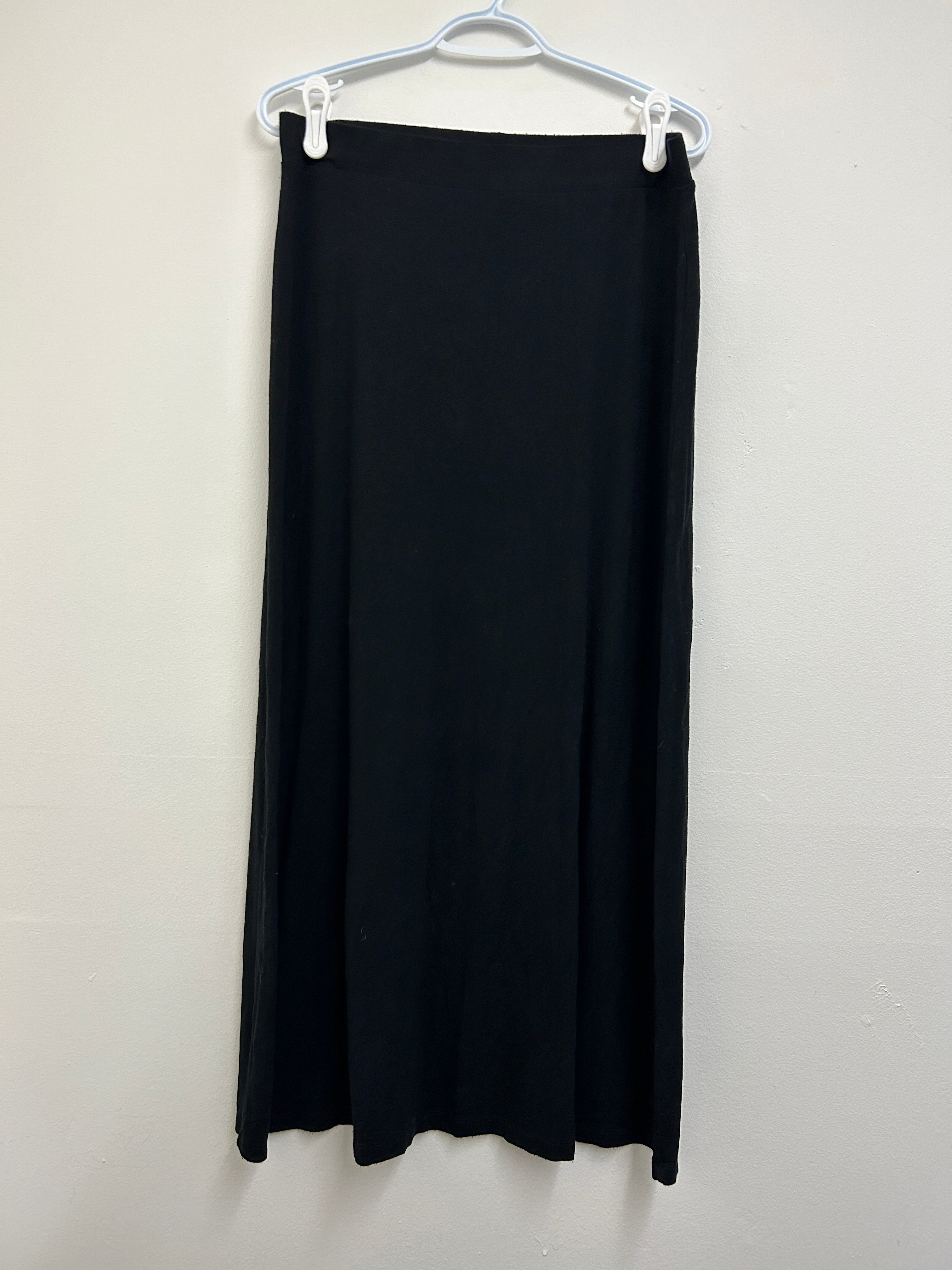 Jupe longue noire fluide — Dalia