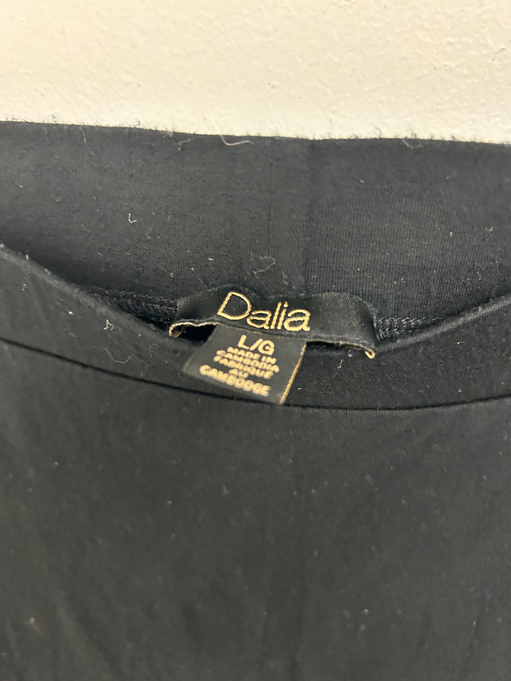 Jupe longue noire fluide — Dalia