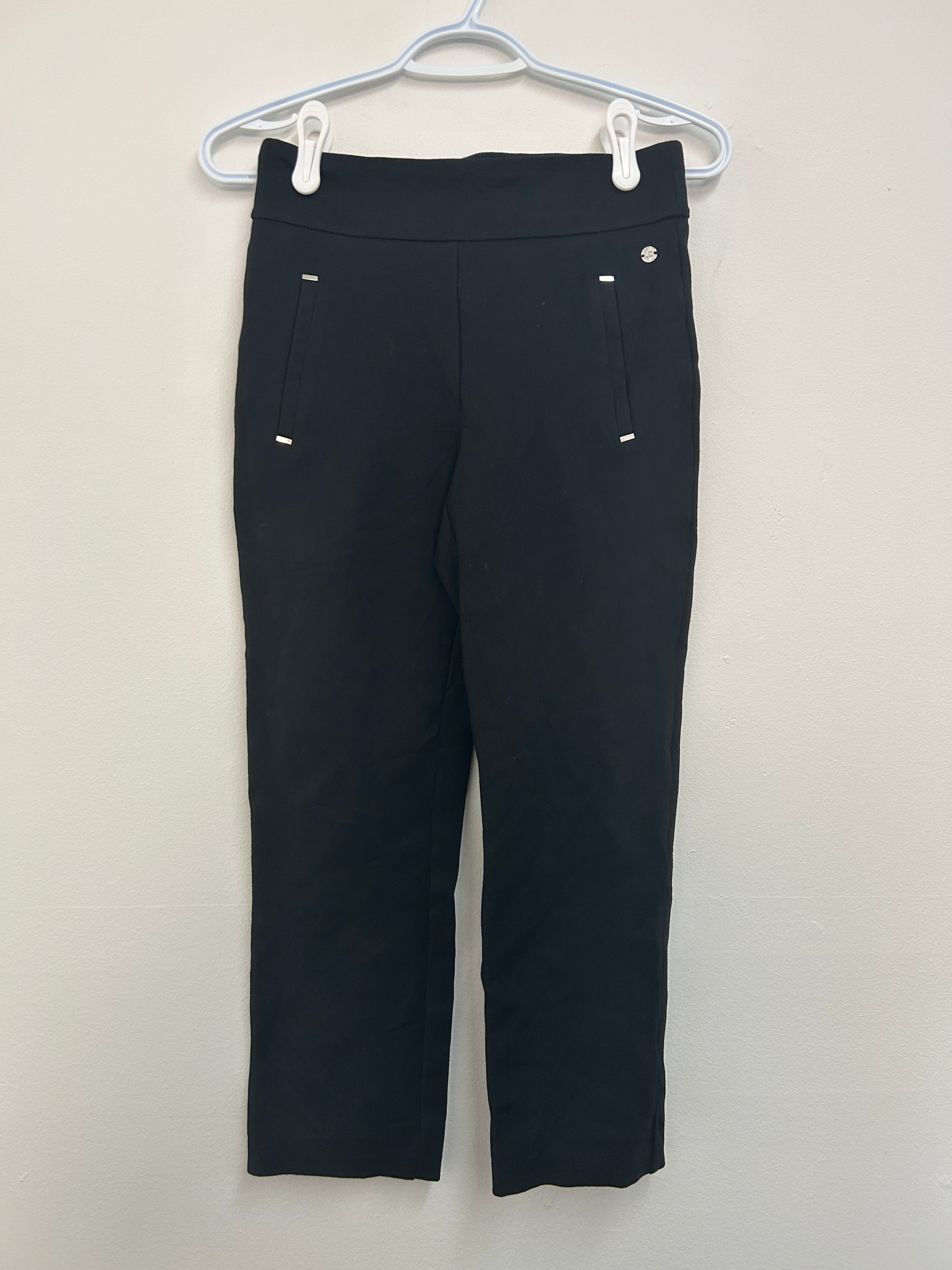 Pantalon noir à fausses poches — LINEA DOMANI