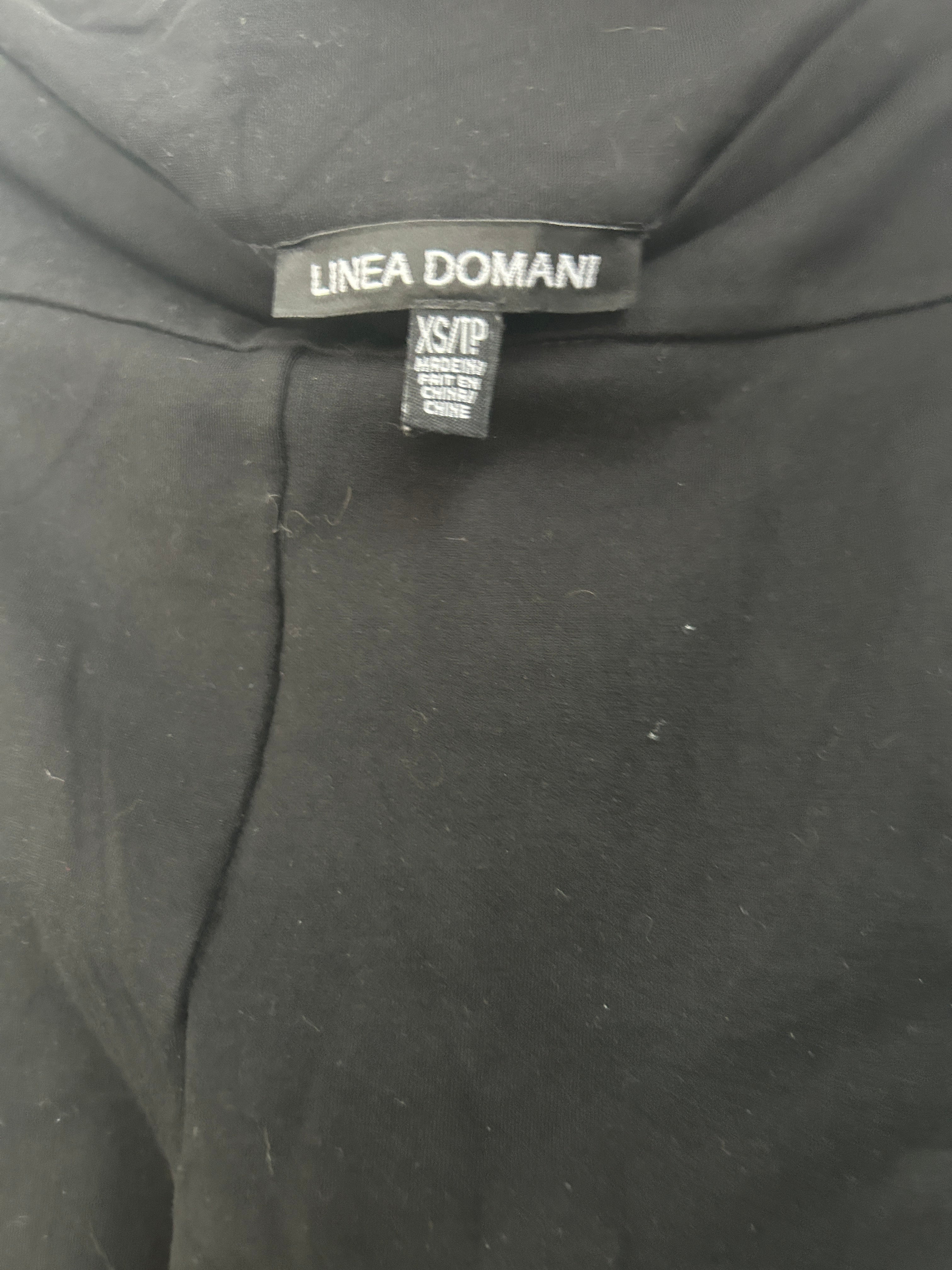 Pantalon noir à fausses poches — LINEA DOMANI