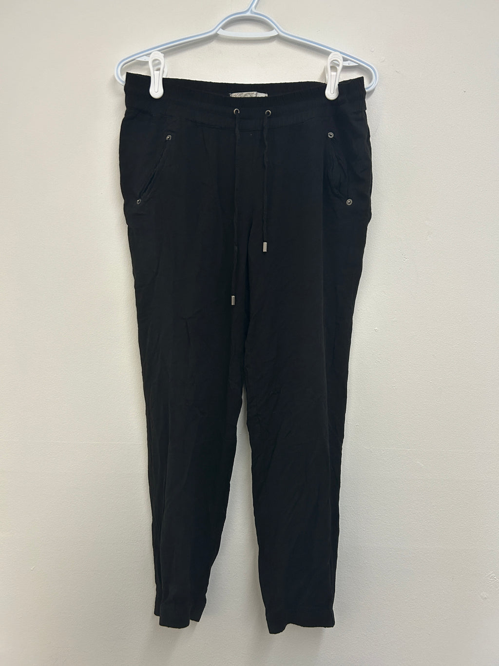 Pantalon noir léger à chevilles zippées — Dynamite