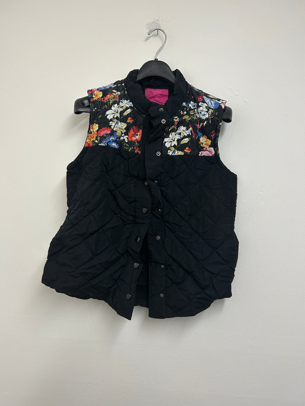Veste sans manches matelassée à motif floral — VOLTIGE