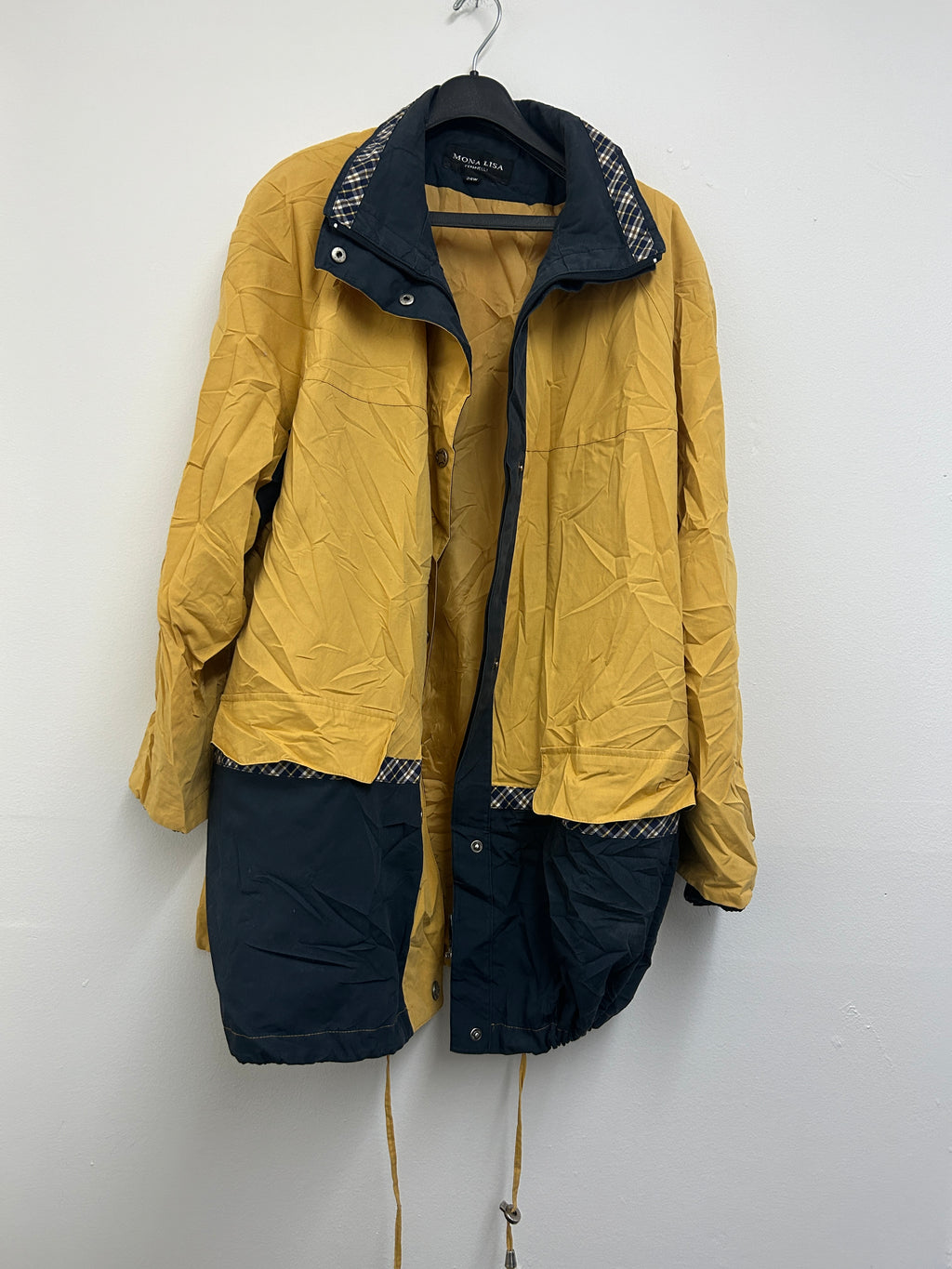 Manteau bicolore jaune et marine — MONA LISA