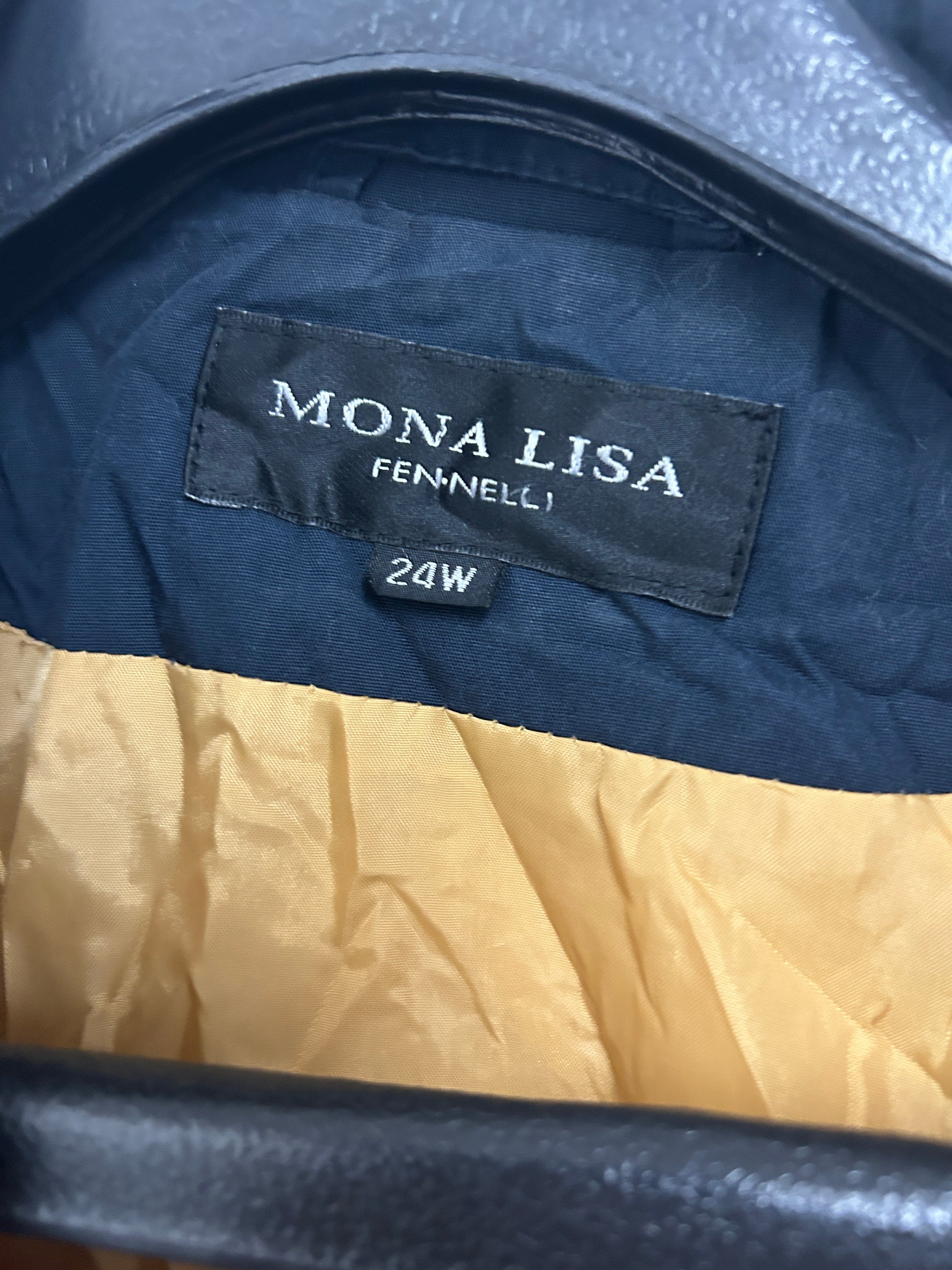 Manteau bicolore jaune et marine — MONA LISA