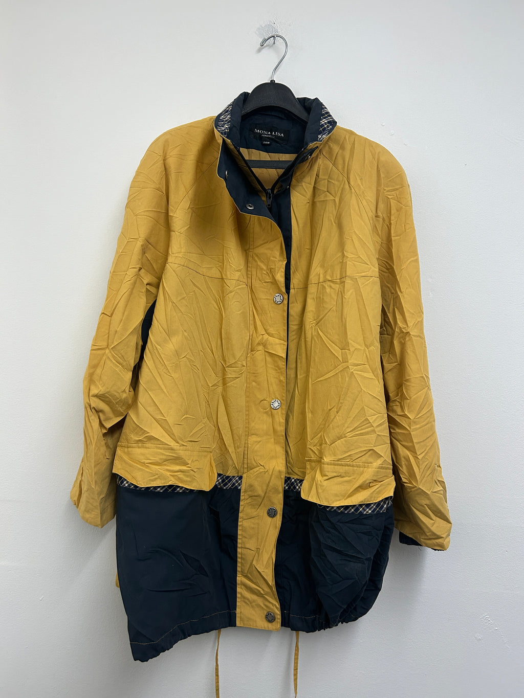 Manteau bicolore jaune et marine — MONA LISA