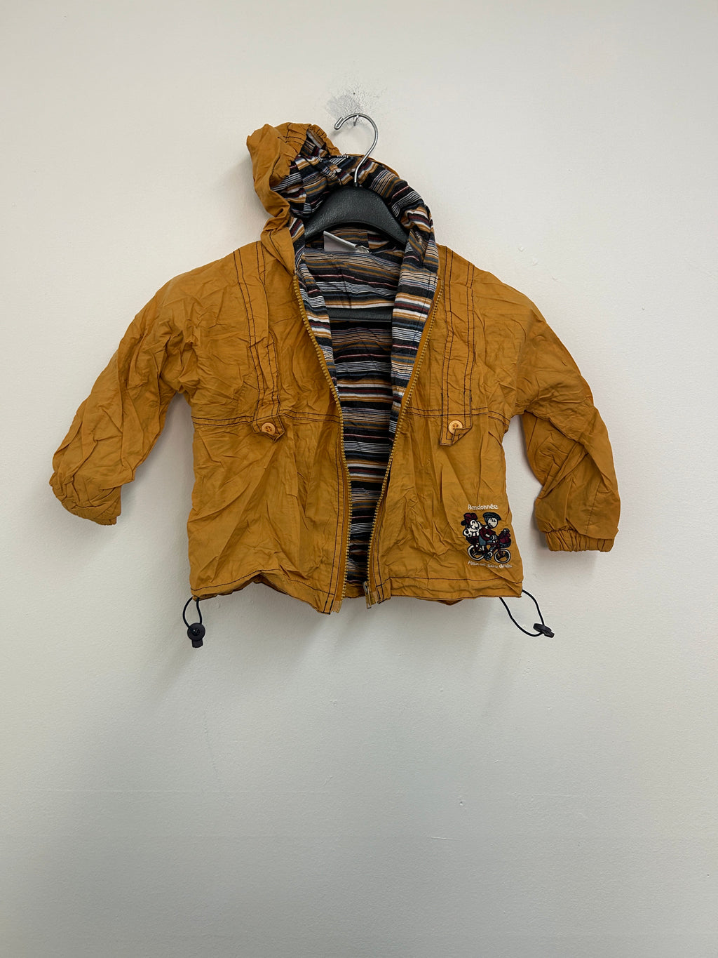 Manteau léger à capuche jaune — ALEX et ses amis