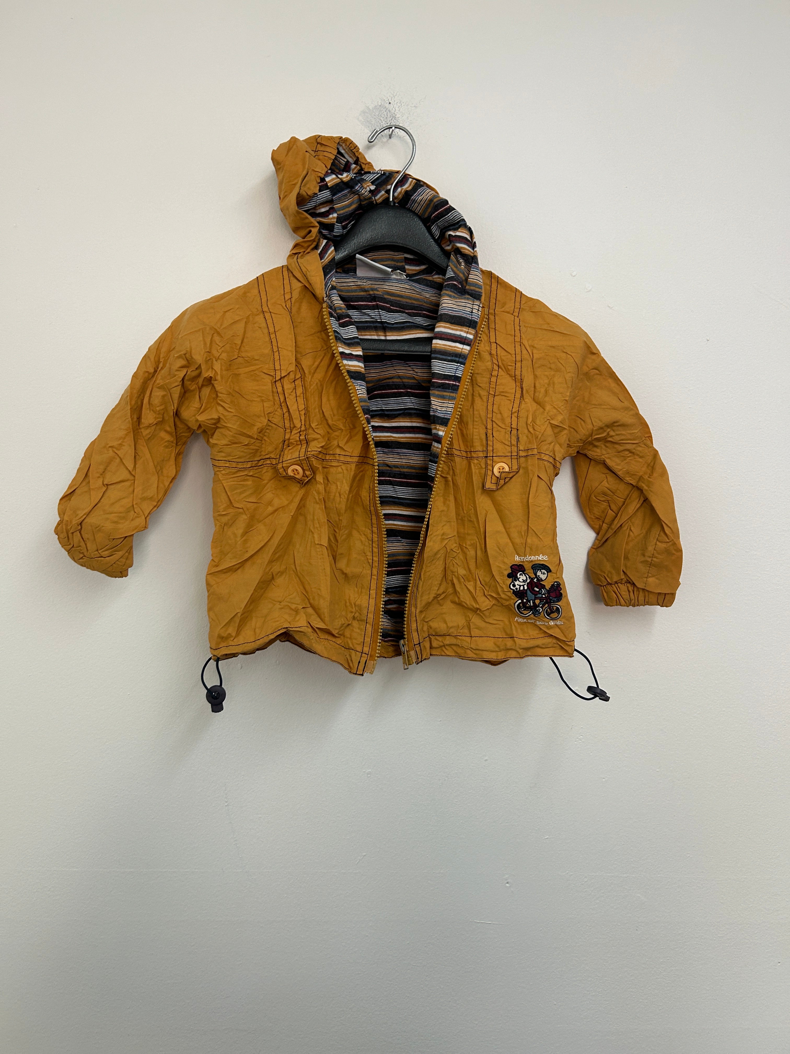 Manteau léger à capuche jaune — ALEX et ses amis