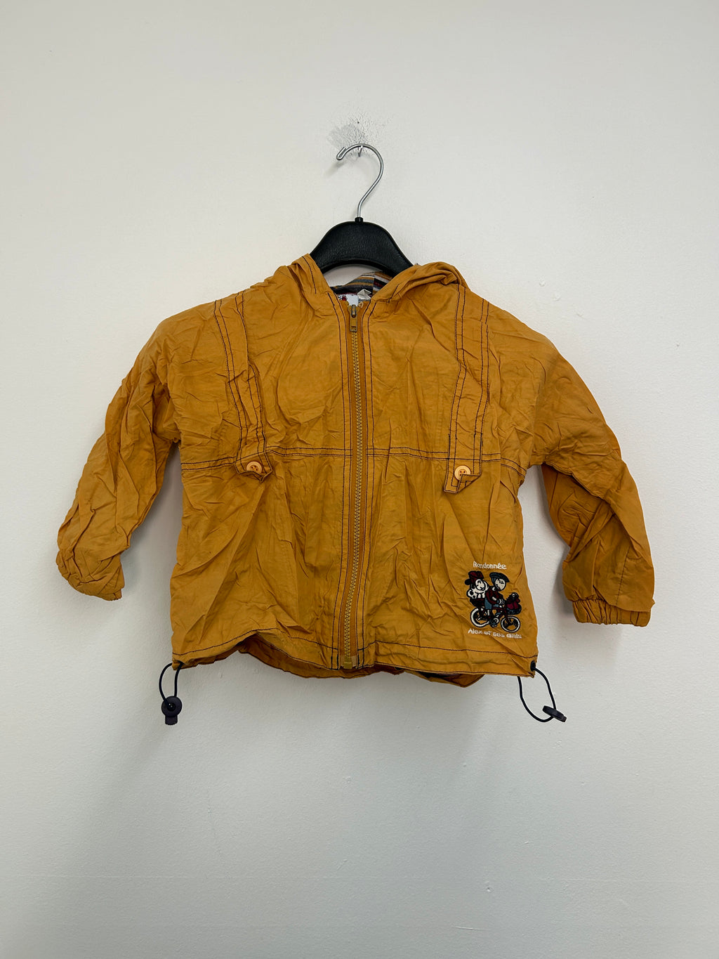 Manteau léger à capuche jaune — ALEX et ses amis