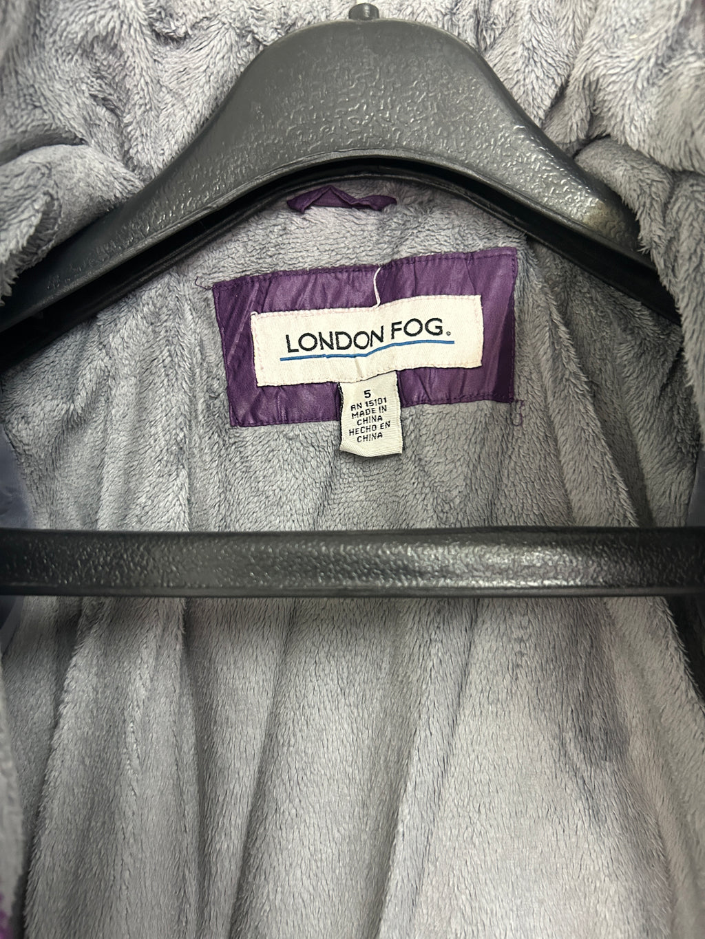 Manteau matelassé violet — London Fog
