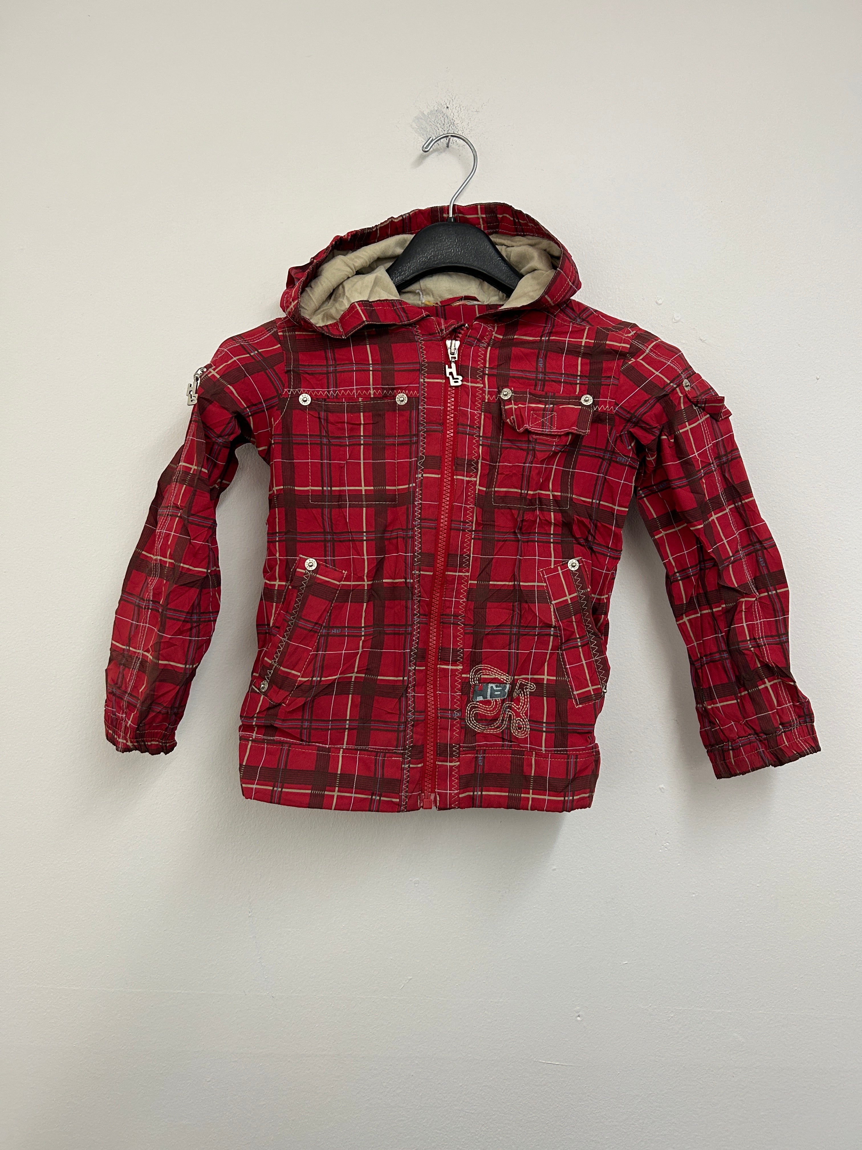 Manteau à carreaux rouge — F&F