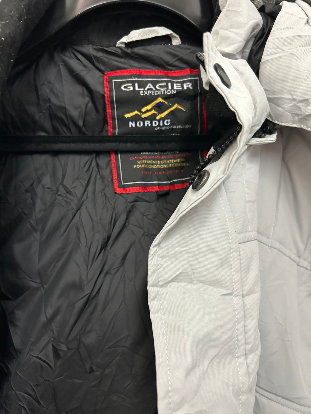 Manteau d’hiver gris clair — GLACIER EXPEDITION