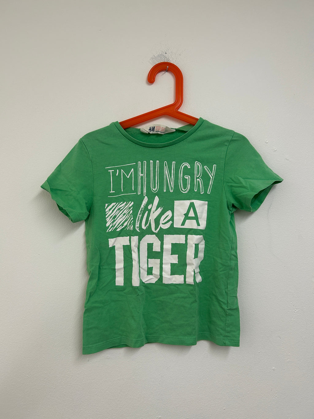 T-shirt vert « I’m hungry like a tiger » — H&M