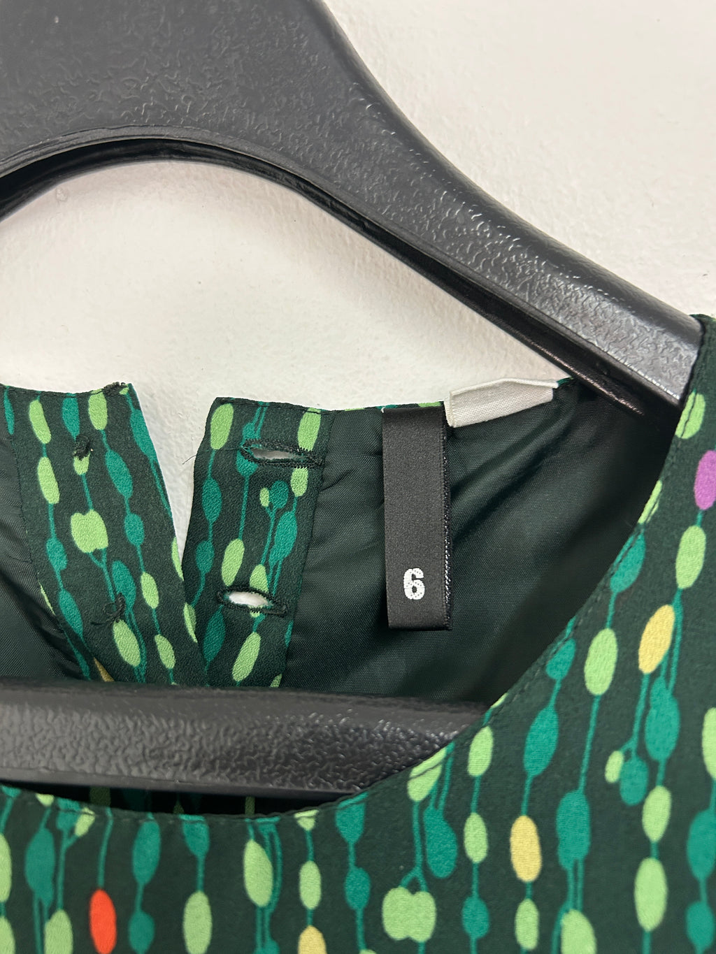 Robe à pois verts et colorés — H&M