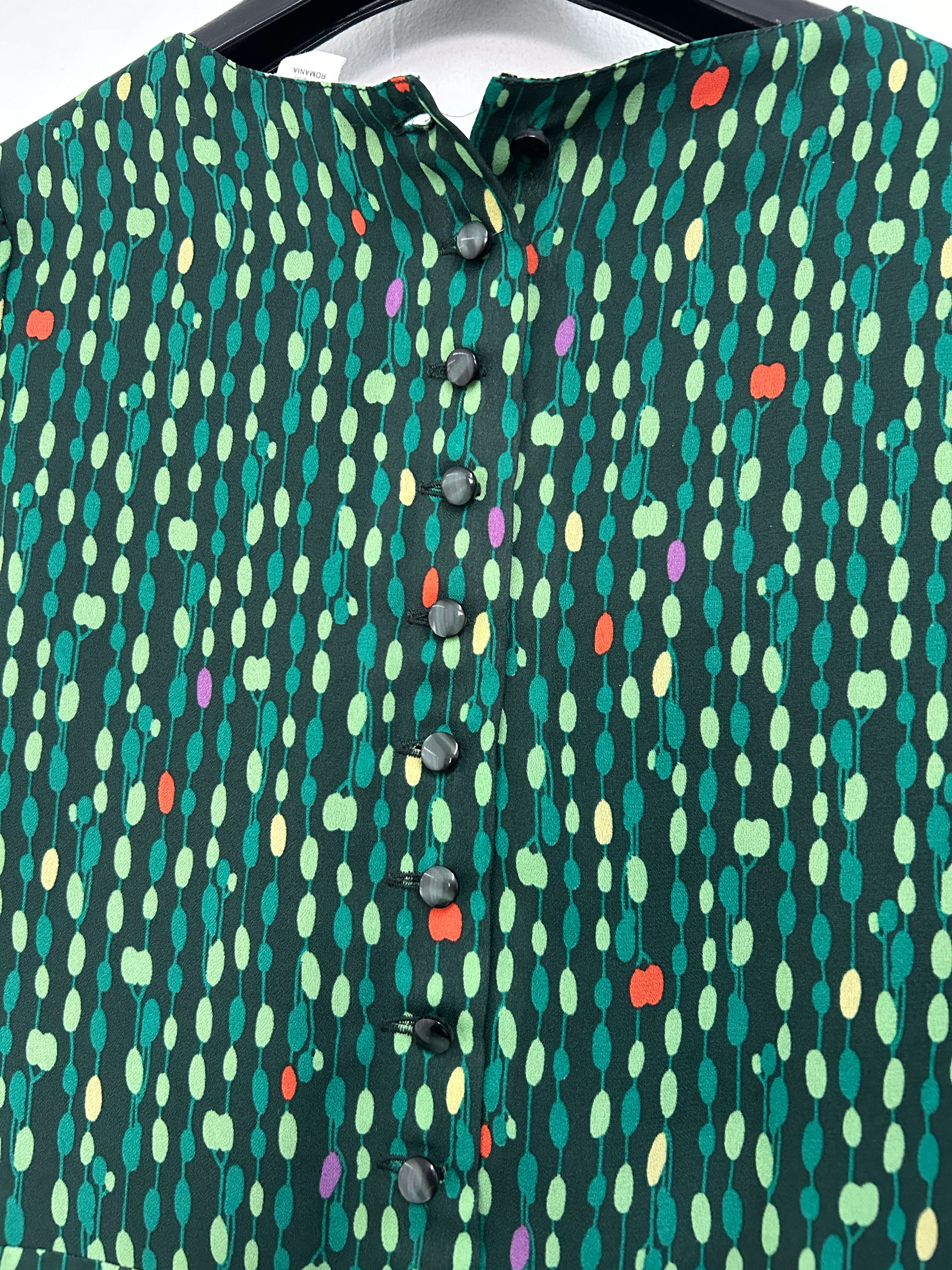 Robe à pois verts et colorés — H&M